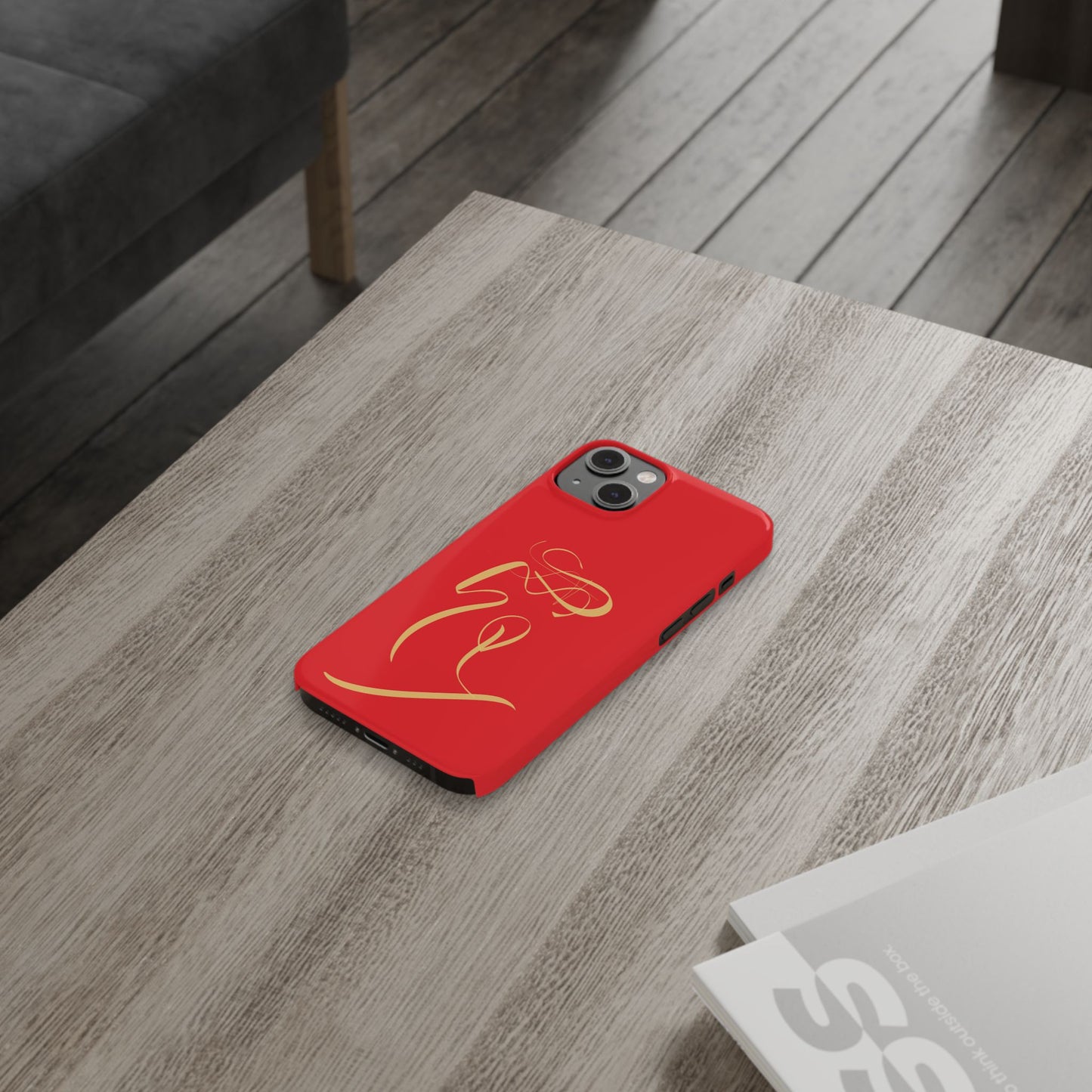 Modern Calligraphy Slim Phone Case -LOVE