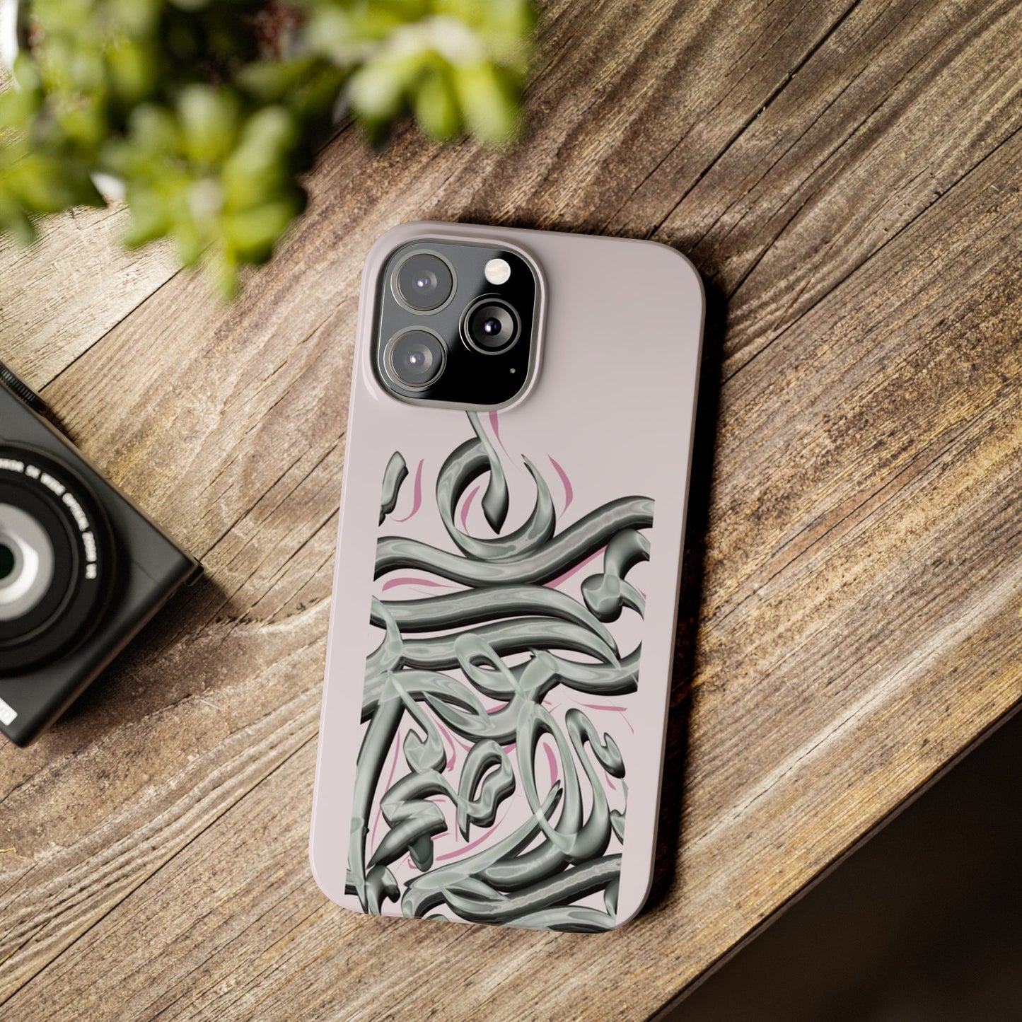 Modern Art  Slim Phone Case -LOVE,