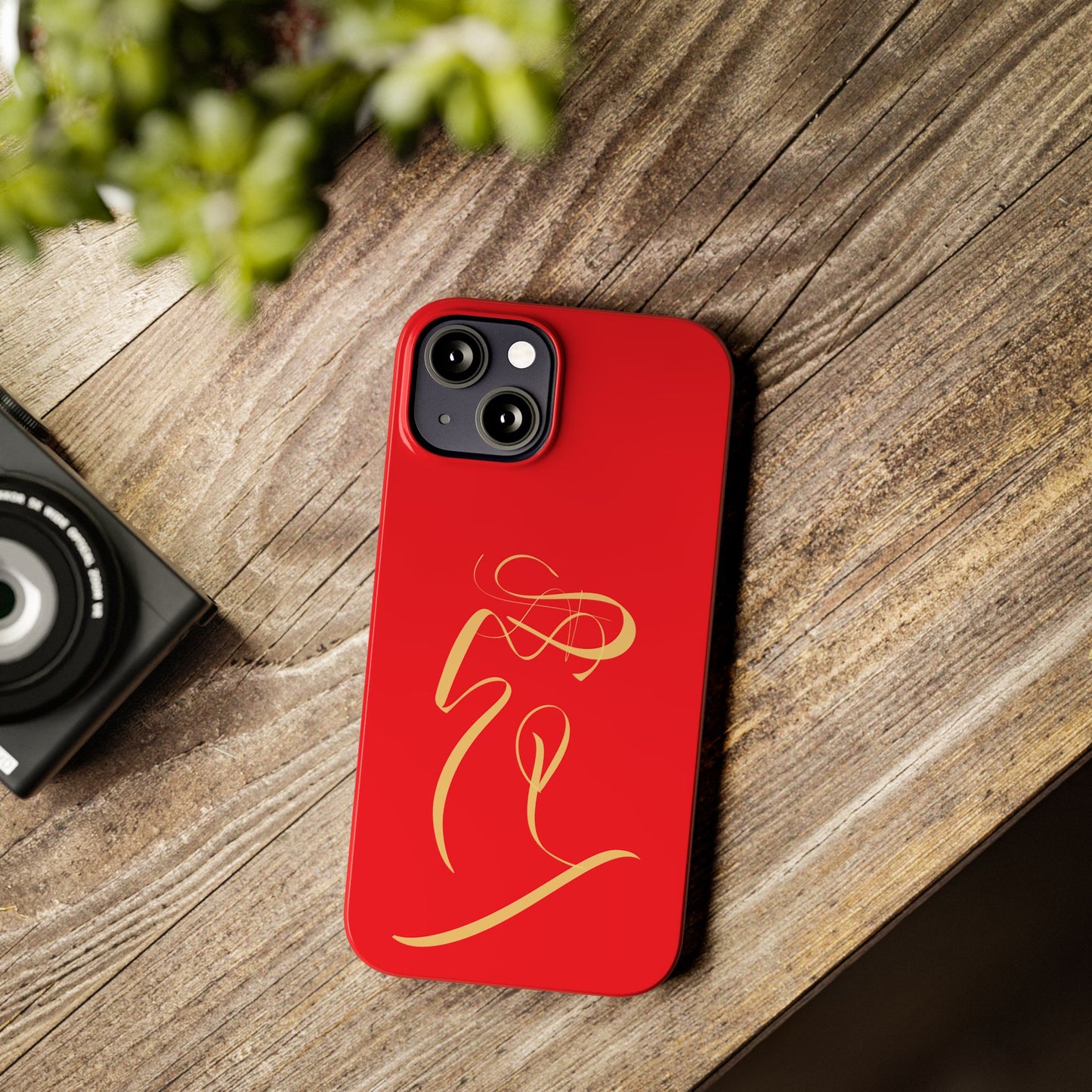 Modern Calligraphy Slim Phone Case -LOVE