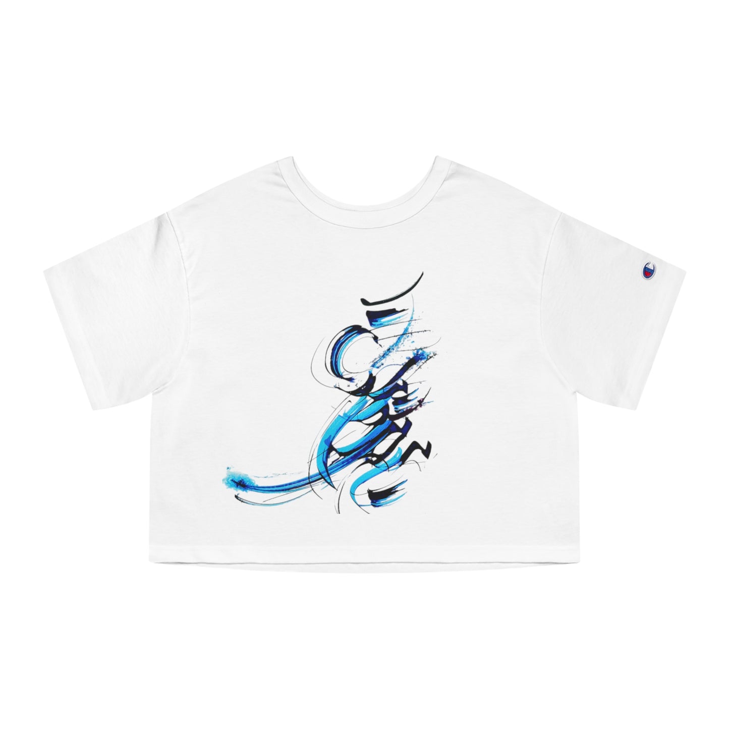 Kalli K X Chamion Stylish Women's Cropped T-Shirt with Persian Calligraphy Design