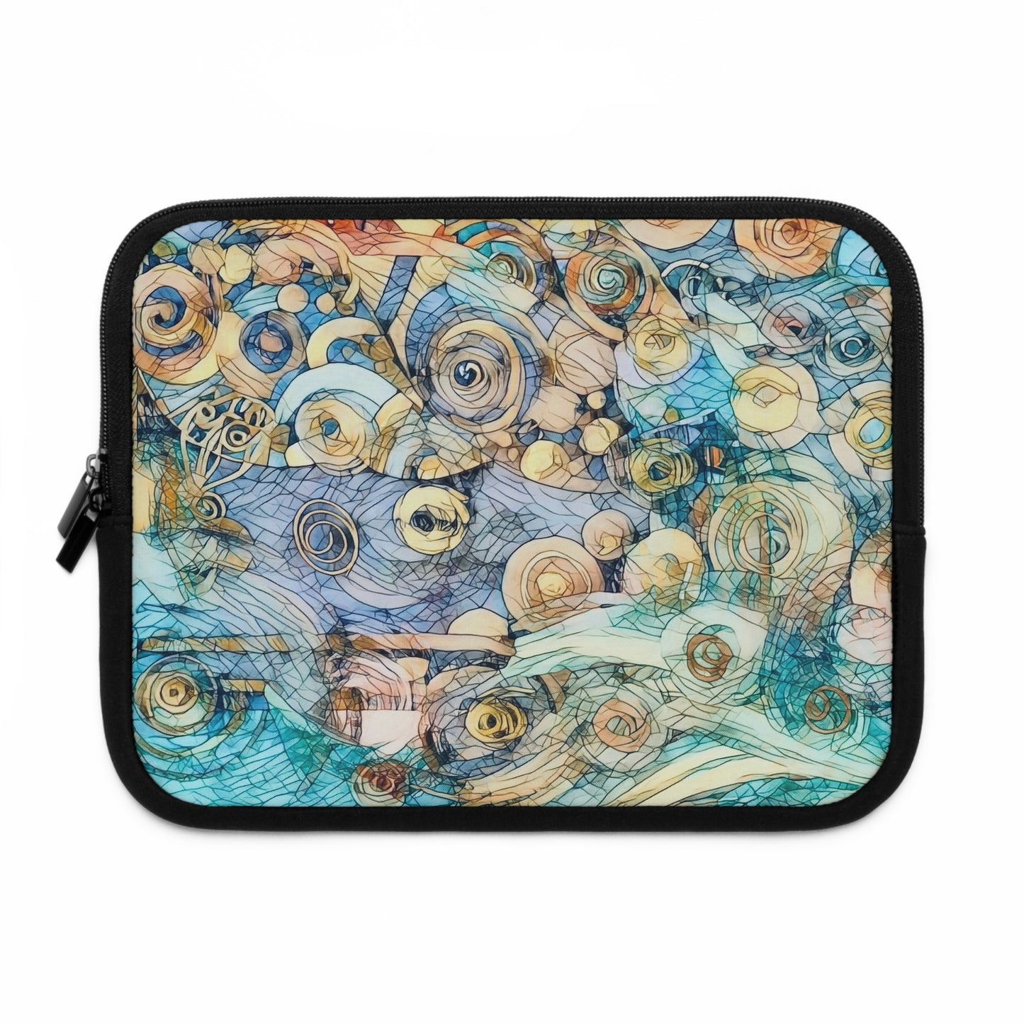 Laptop Sleeve - Ethereal Swirls Modern Digital Art Design