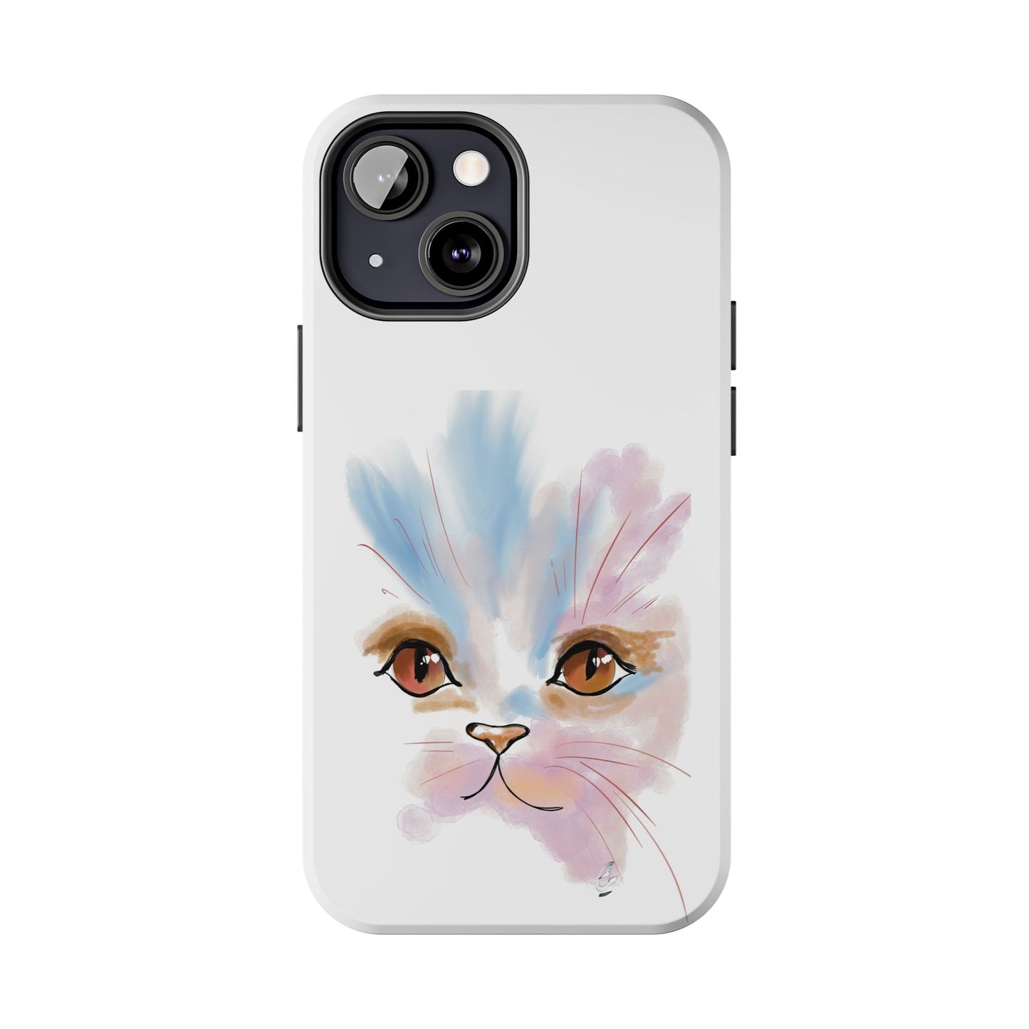 Cat Watercolour Tough Phone Case /