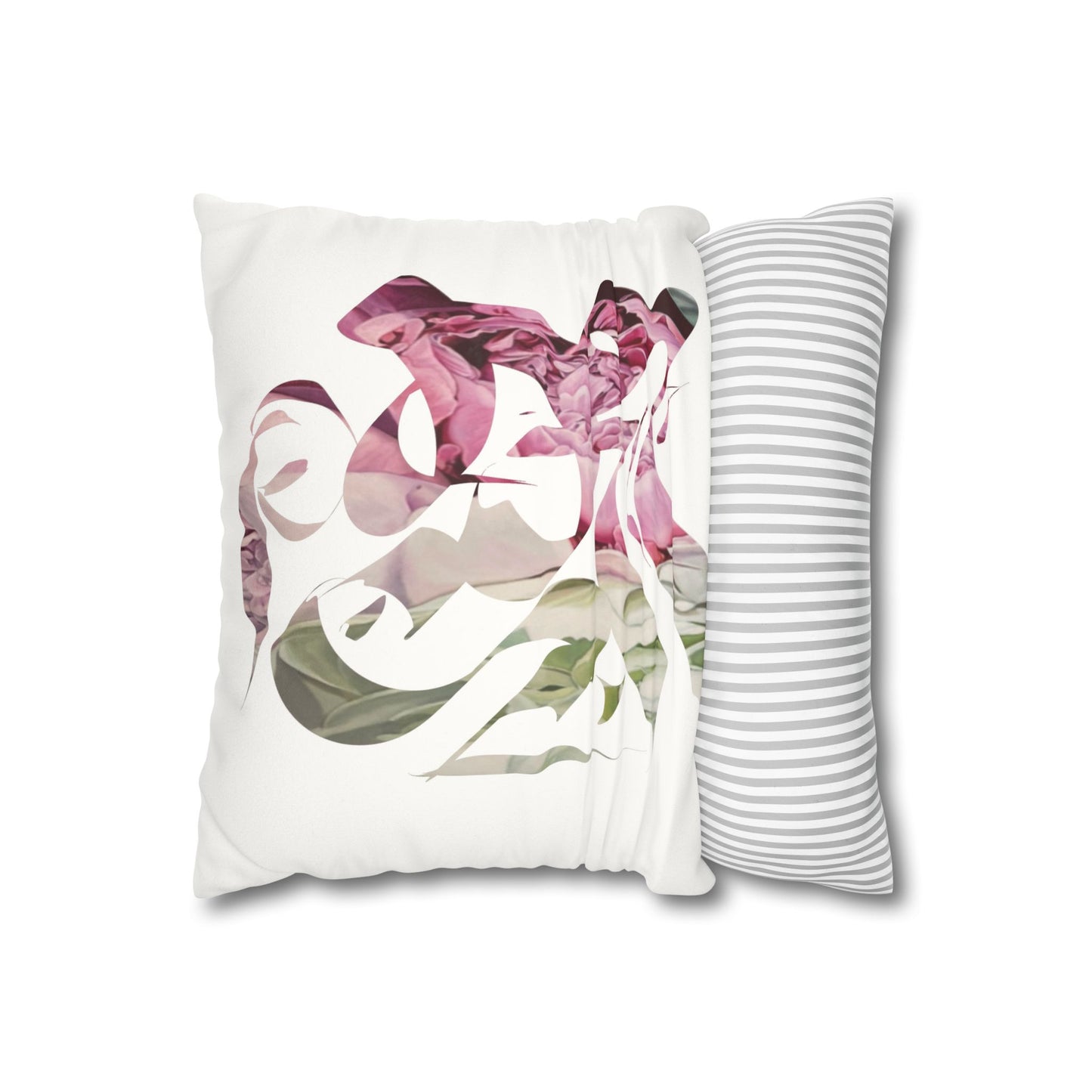 Square Pillowcase - Flora Persian Calligraphy Home Design Cushion