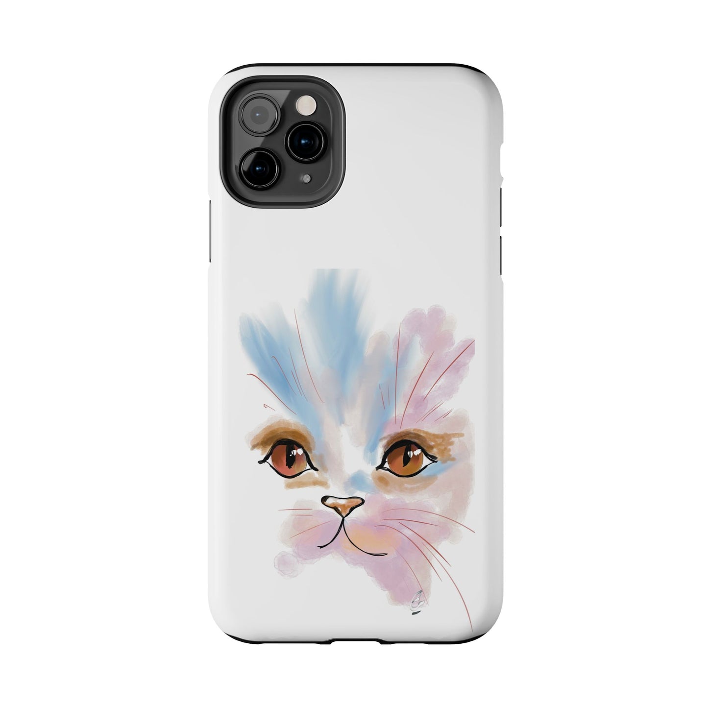 Cat Watercolour Tough Phone Case /