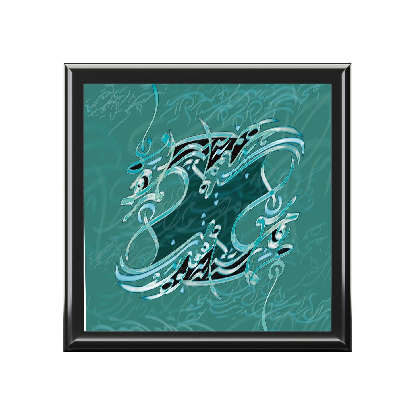 Detailed Calligraphy Beauty Jewelry Organizer