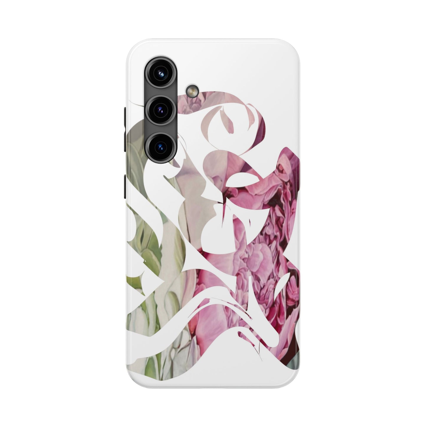 Phone Case - Garden Persian Calligraphy Design in Grey