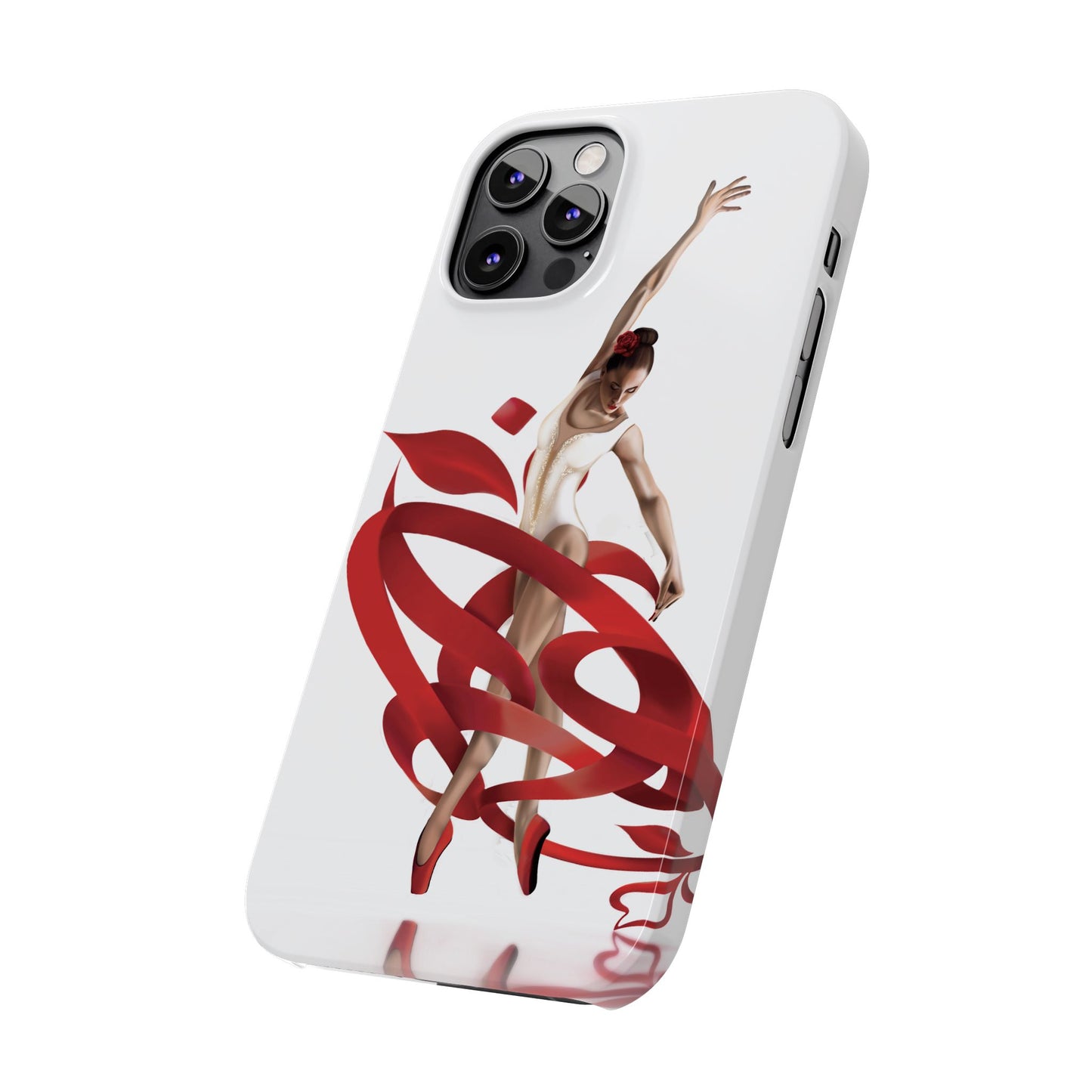 Elegant Ballet Dancer Ribbon Slim Phone Case - Perfect for Dance Lovers