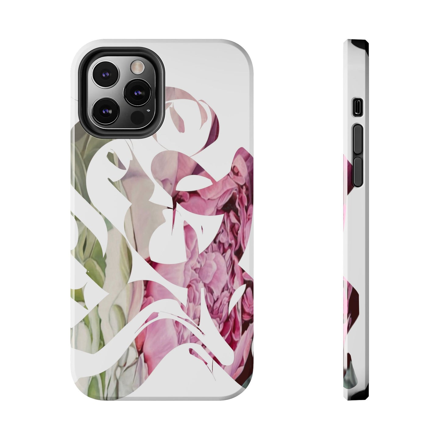 Phone Case - Garden Persian Calligraphy Design in Grey