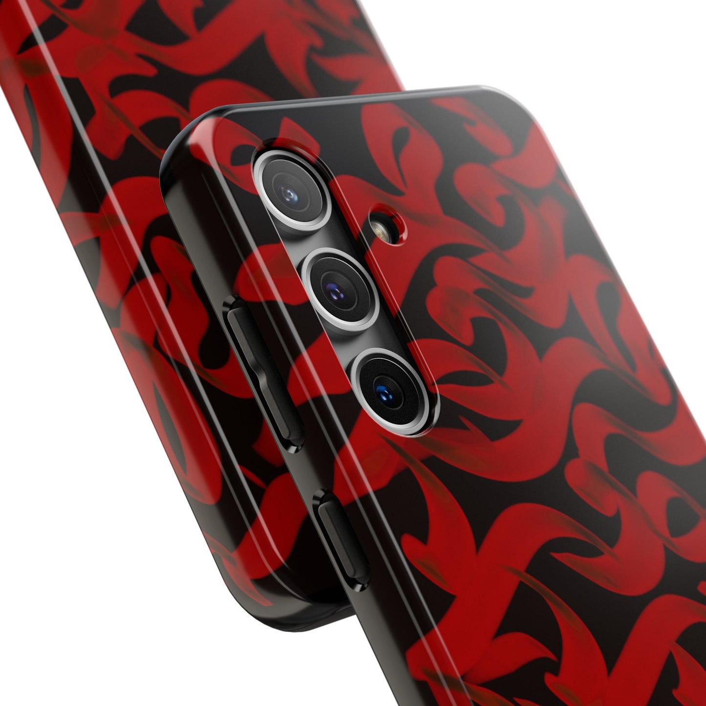 Phone Case Bold Red Persian Calligraphy Design