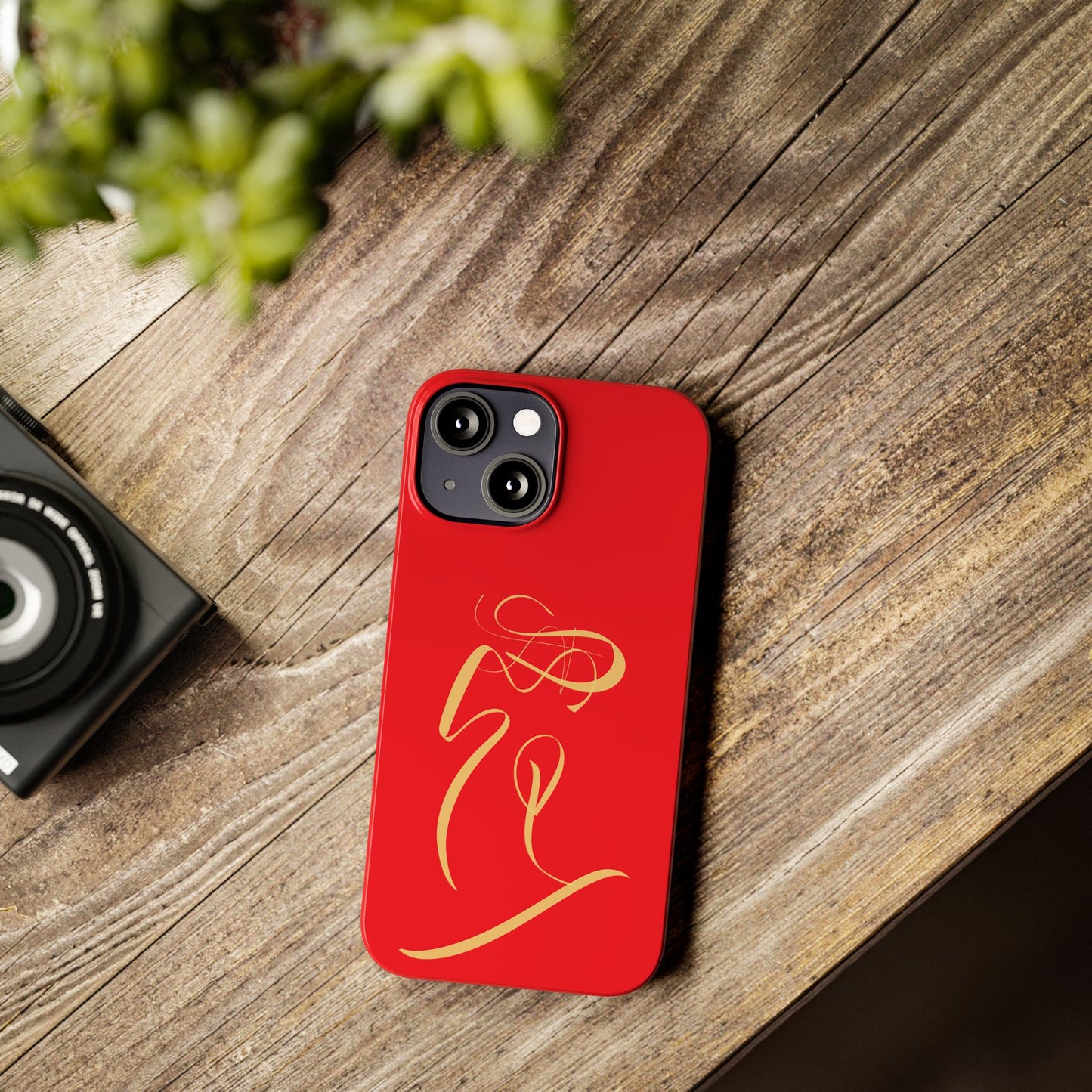 Modern Calligraphy Slim Phone Case -LOVE