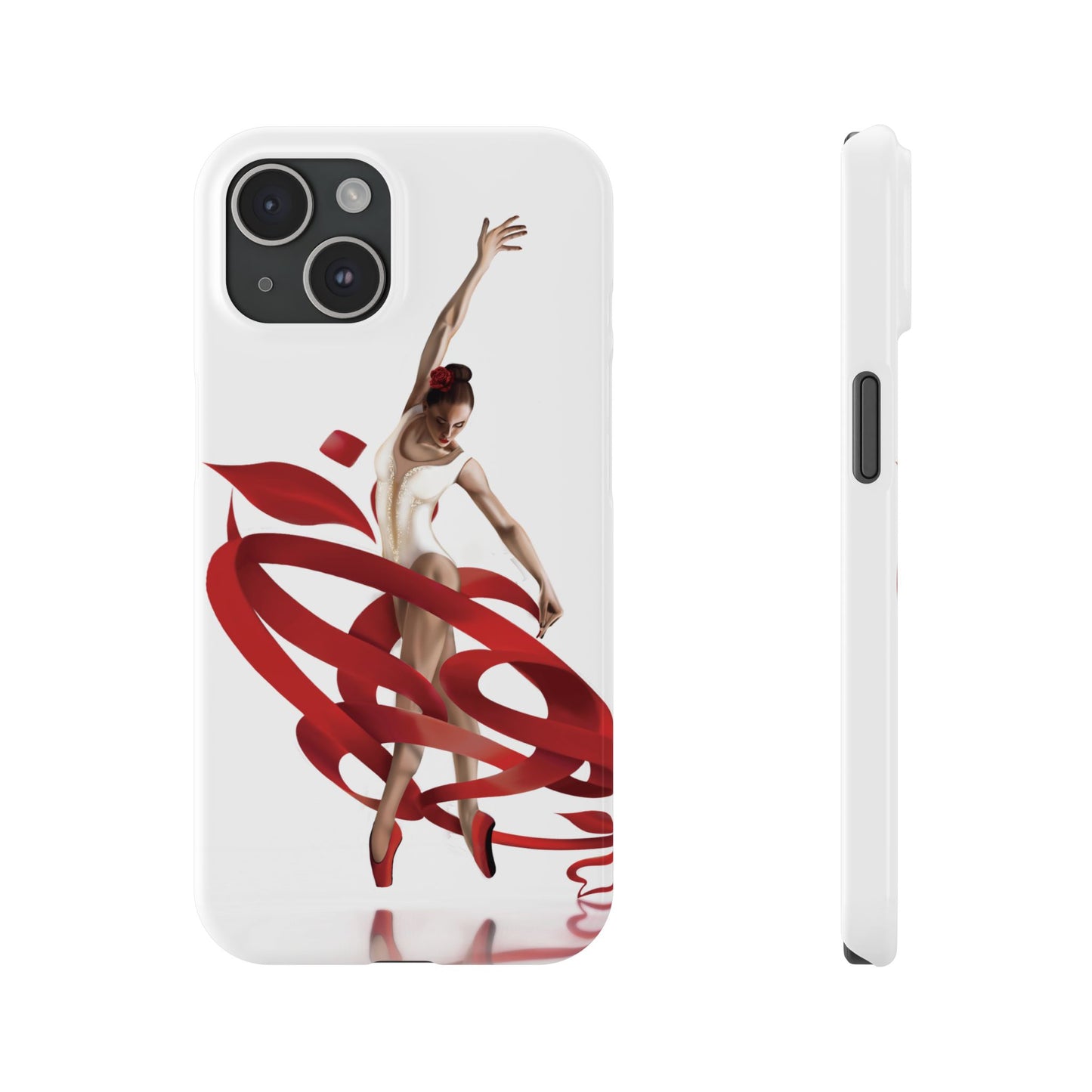 Elegant Ballet Dancer Ribbon Slim Phone Case - Perfect for Dance Lovers