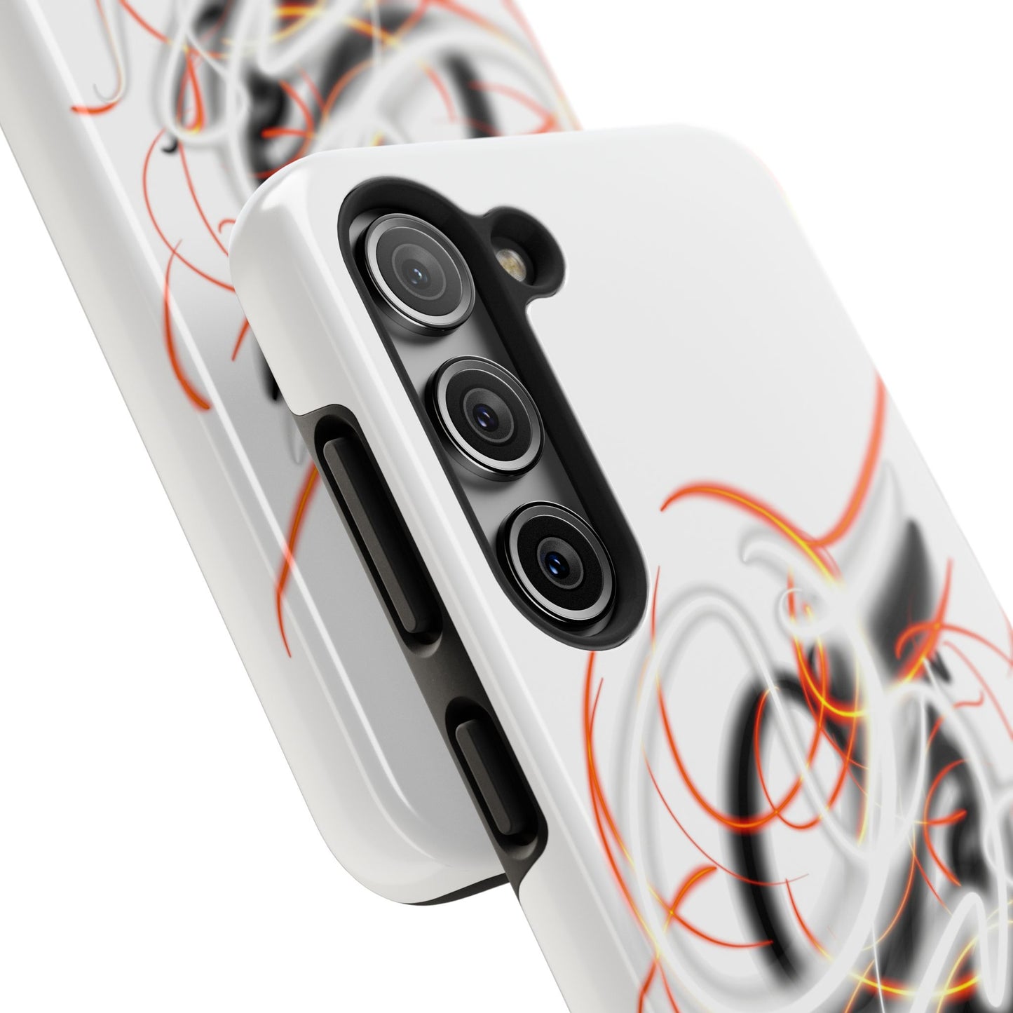 Phone Case Electric Persian Calligraphy Design in Grey