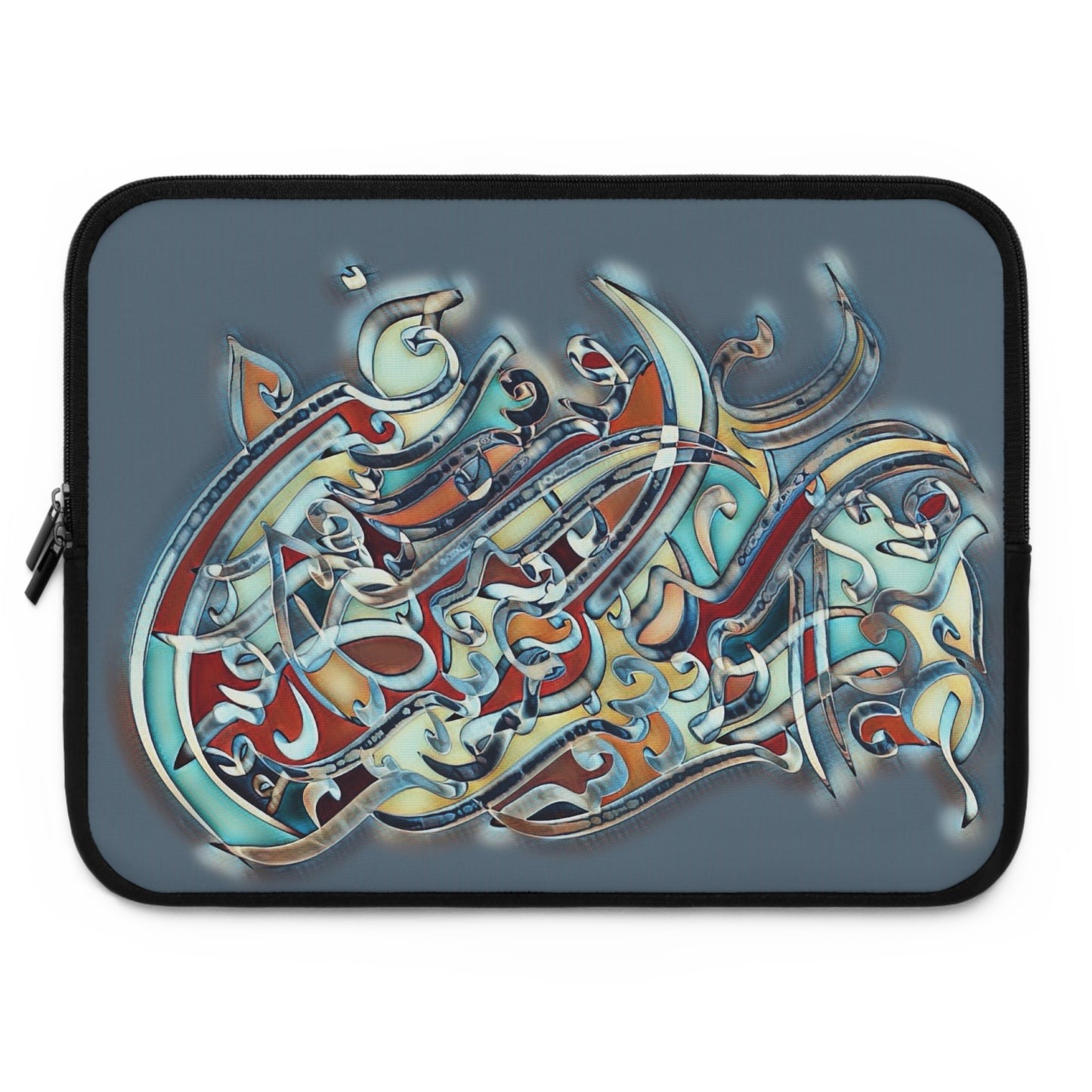 Laptop Sleeve -Modern Digital Calligraphy Art Design