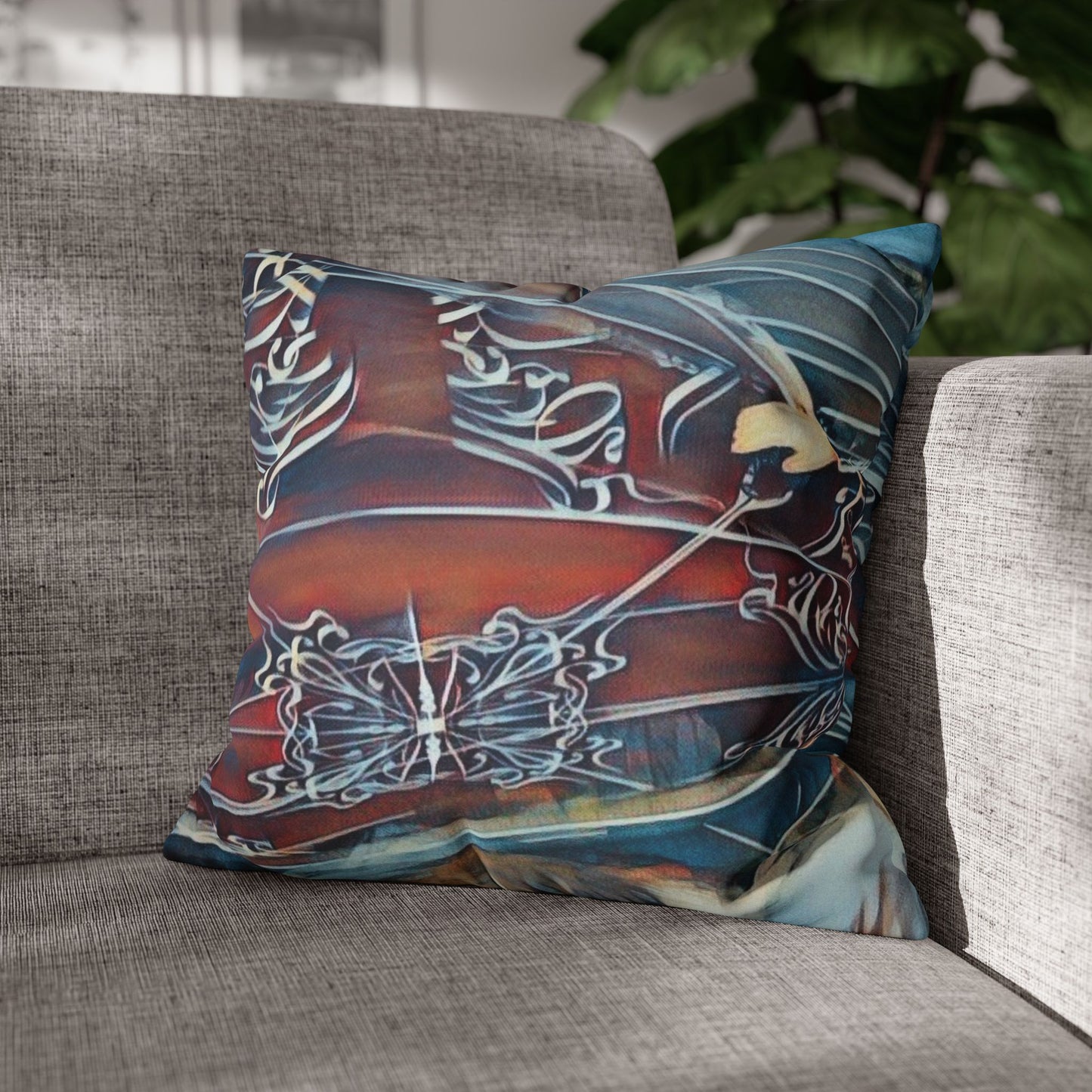 Square Pillowcase - Modern Art Watercolour Design