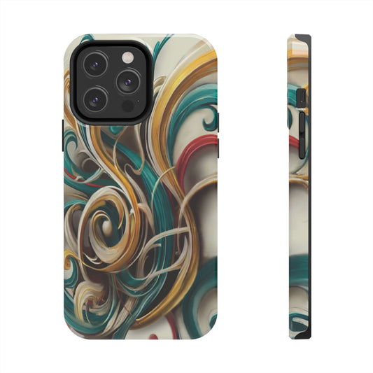 Marble Abstract Phone Case Calligraphy