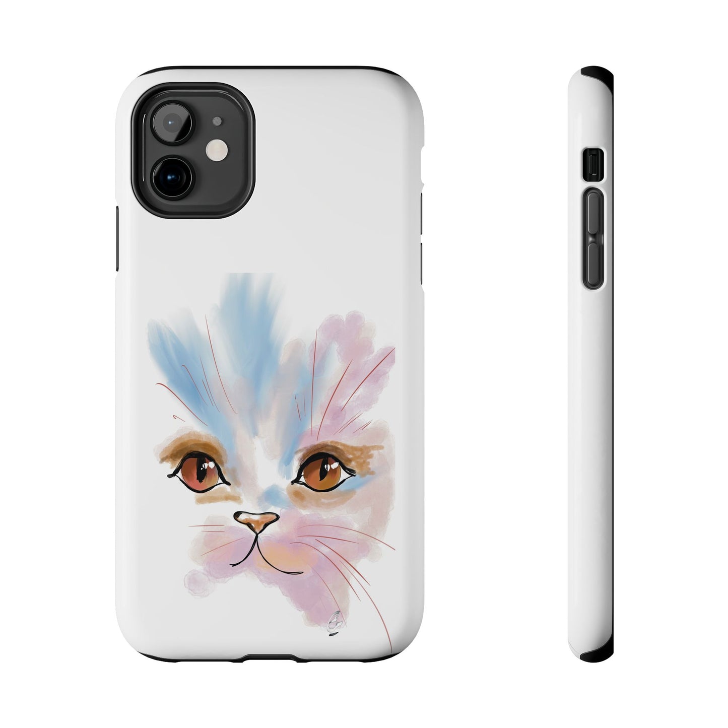 Cat Watercolour Tough Phone Case /