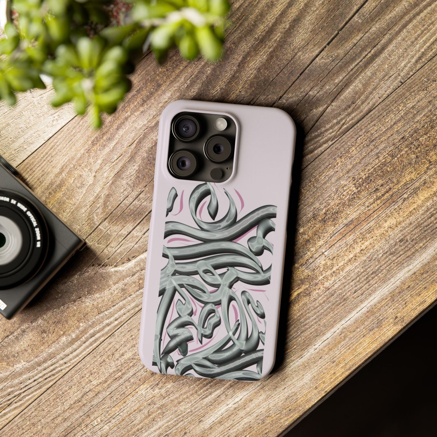 Modern Art  Slim Phone Case -LOVE,