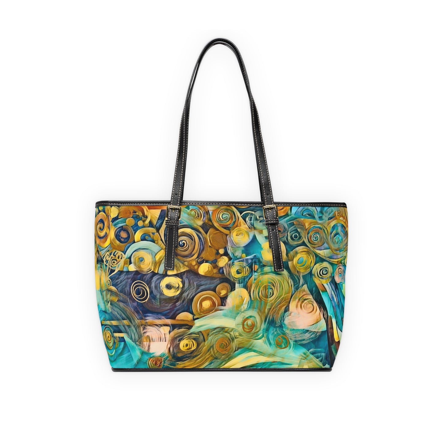 Ethereal Swirls || Elegant PU Leather Purse