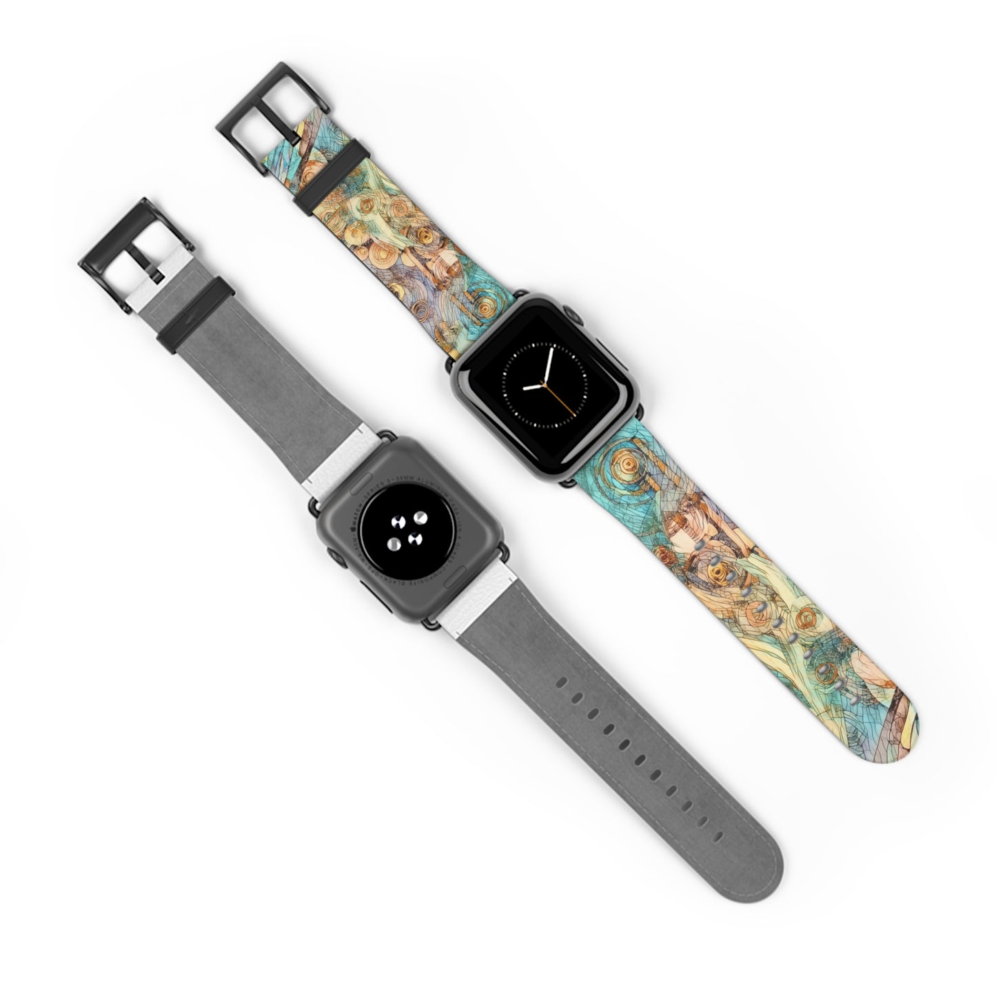 Artistic Floral Watch Band - Elegant Design for Everyday Wear