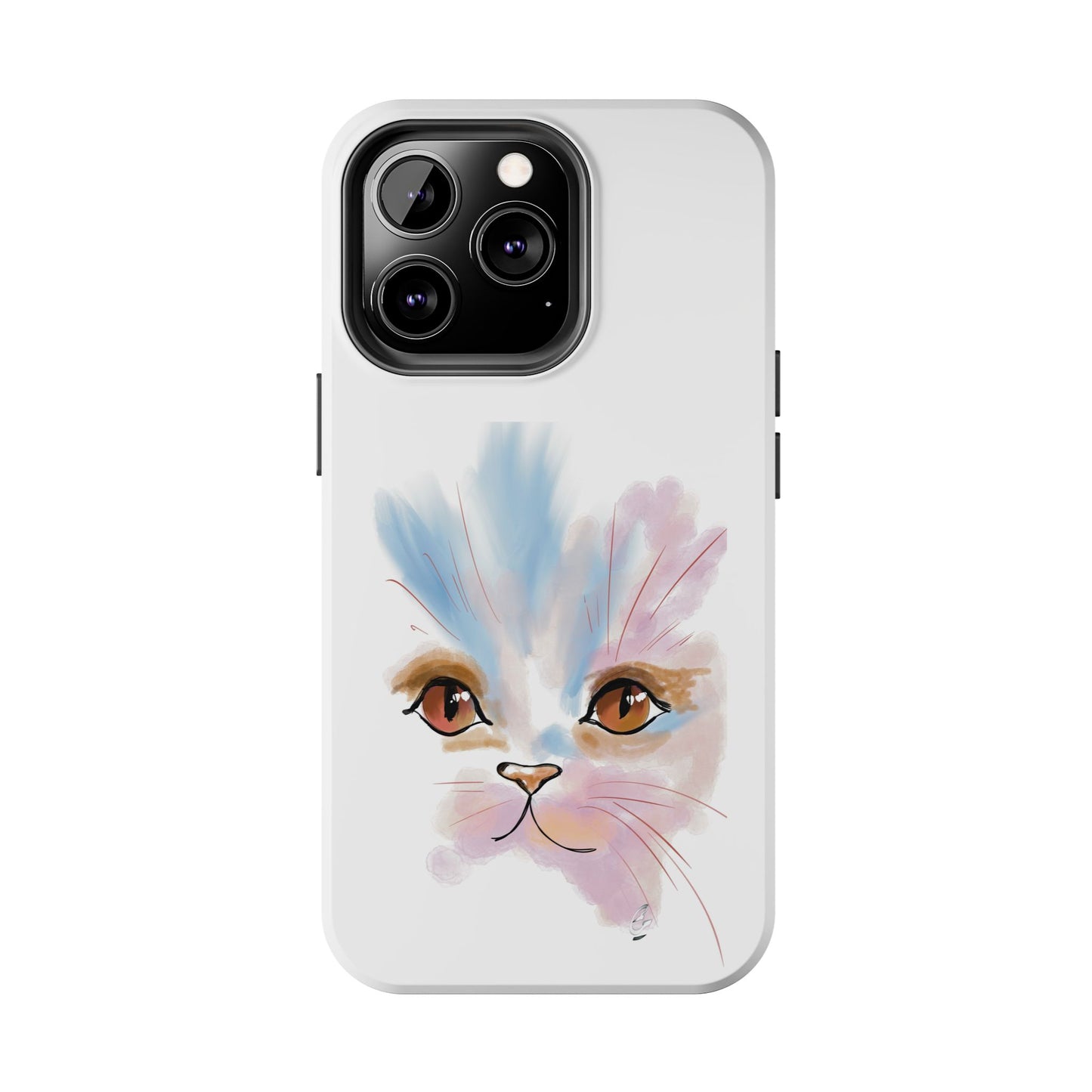 Cat Watercolour Tough Phone Case /