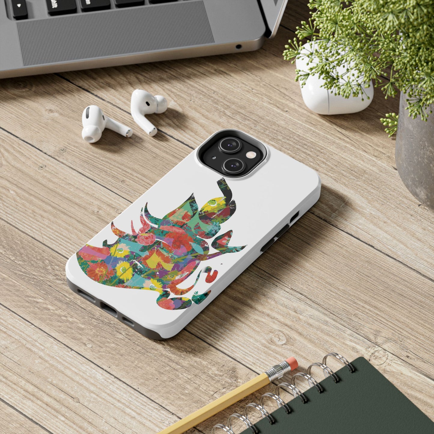 Phone Case - Flower Persian Calligraphy Design, Unique, Limited Edition