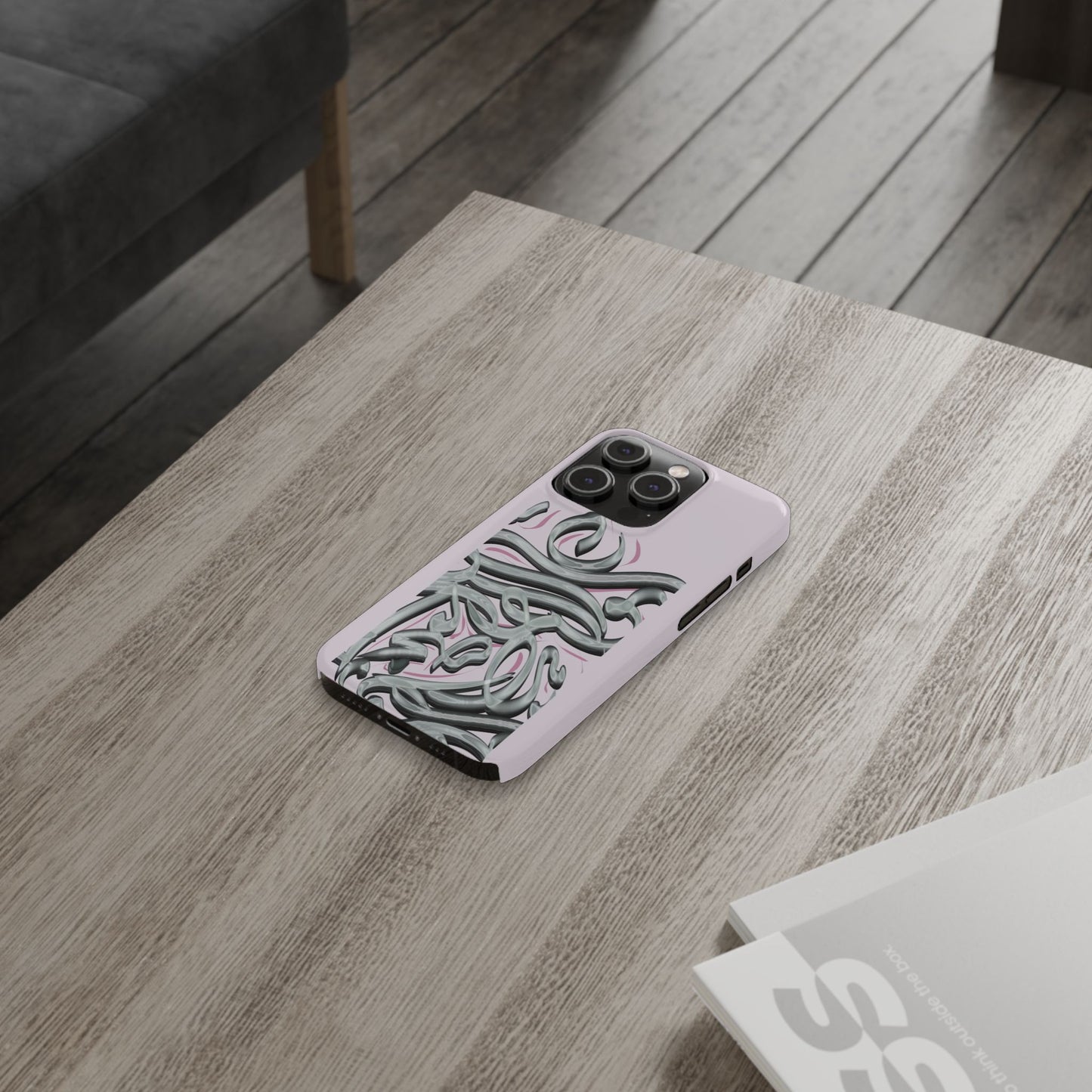 Modern Art  Slim Phone Case -LOVE,