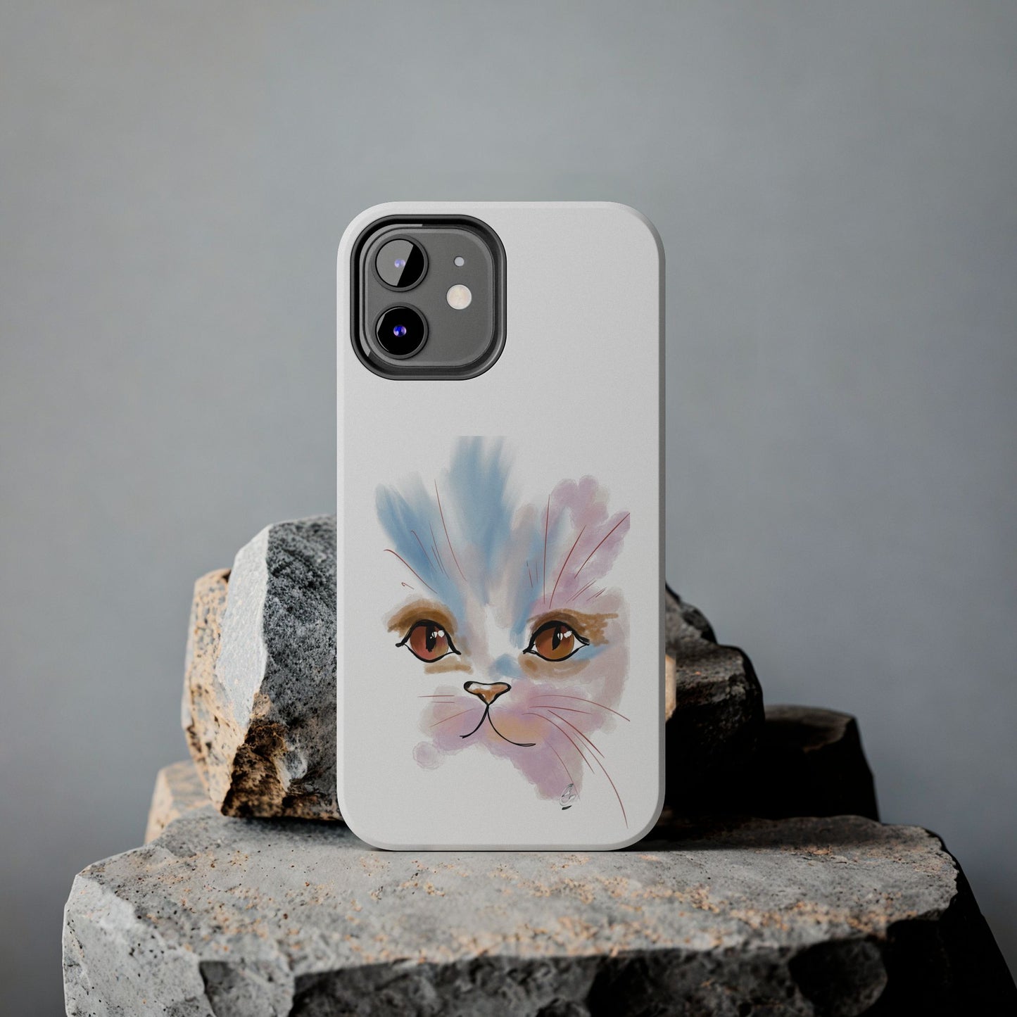 Cat Watercolour Tough Phone Case /