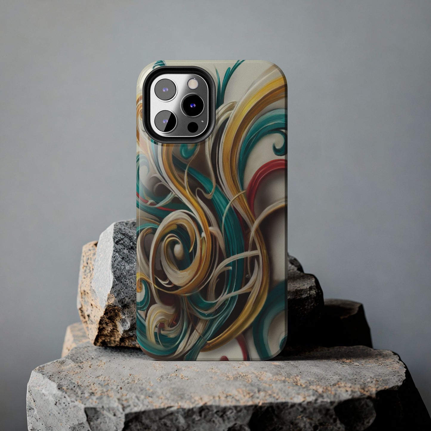 Marble Abstract Phone Case Calligraphy