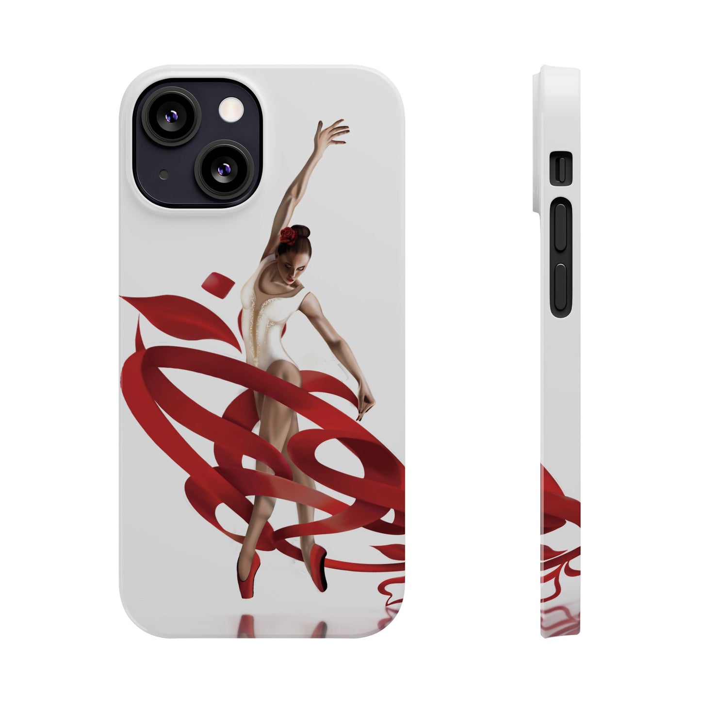 Elegant Ballet Dancer Ribbon Slim Phone Case - Perfect for Dance Lovers