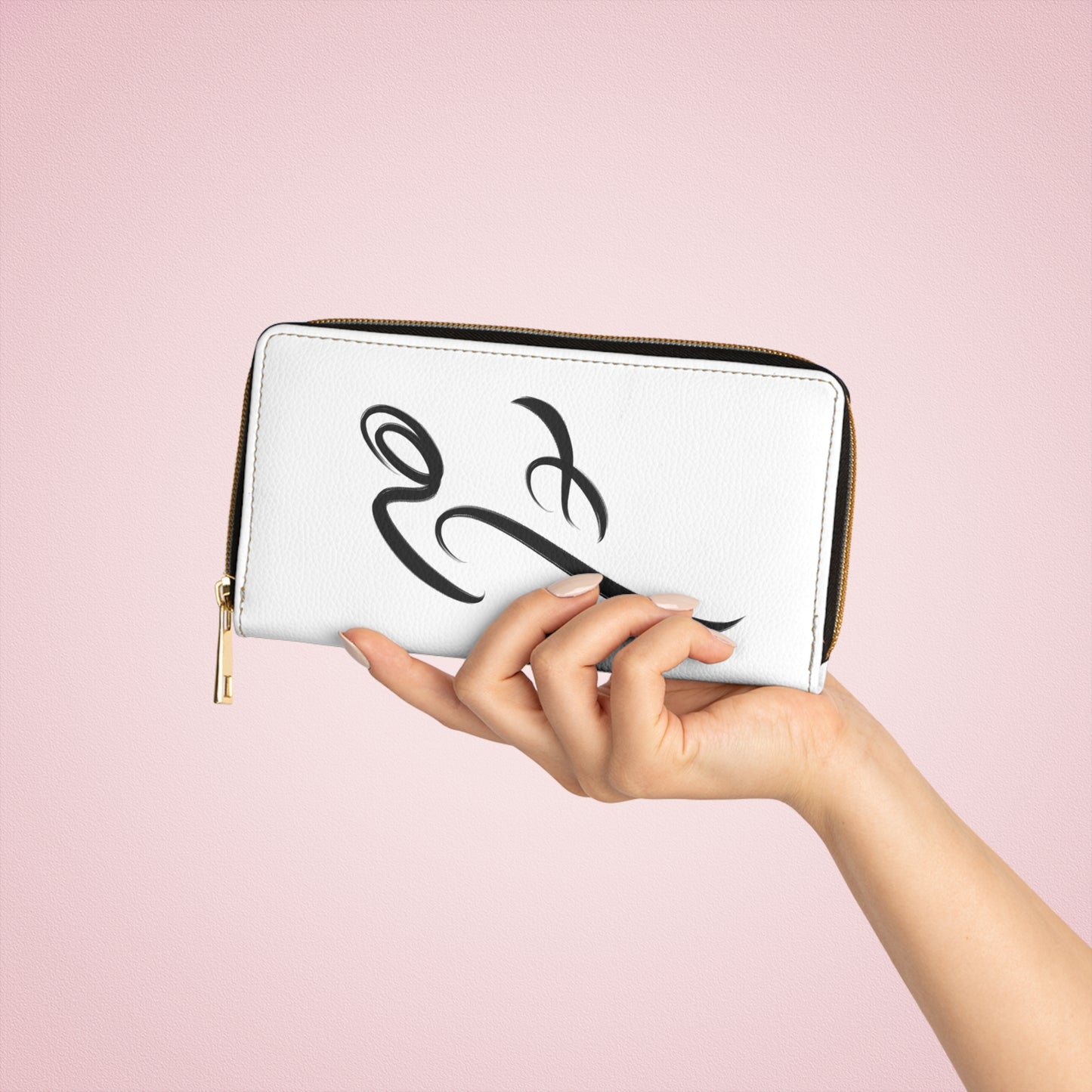Hich Handwritten Persian Calligraphy Zipper Wallet