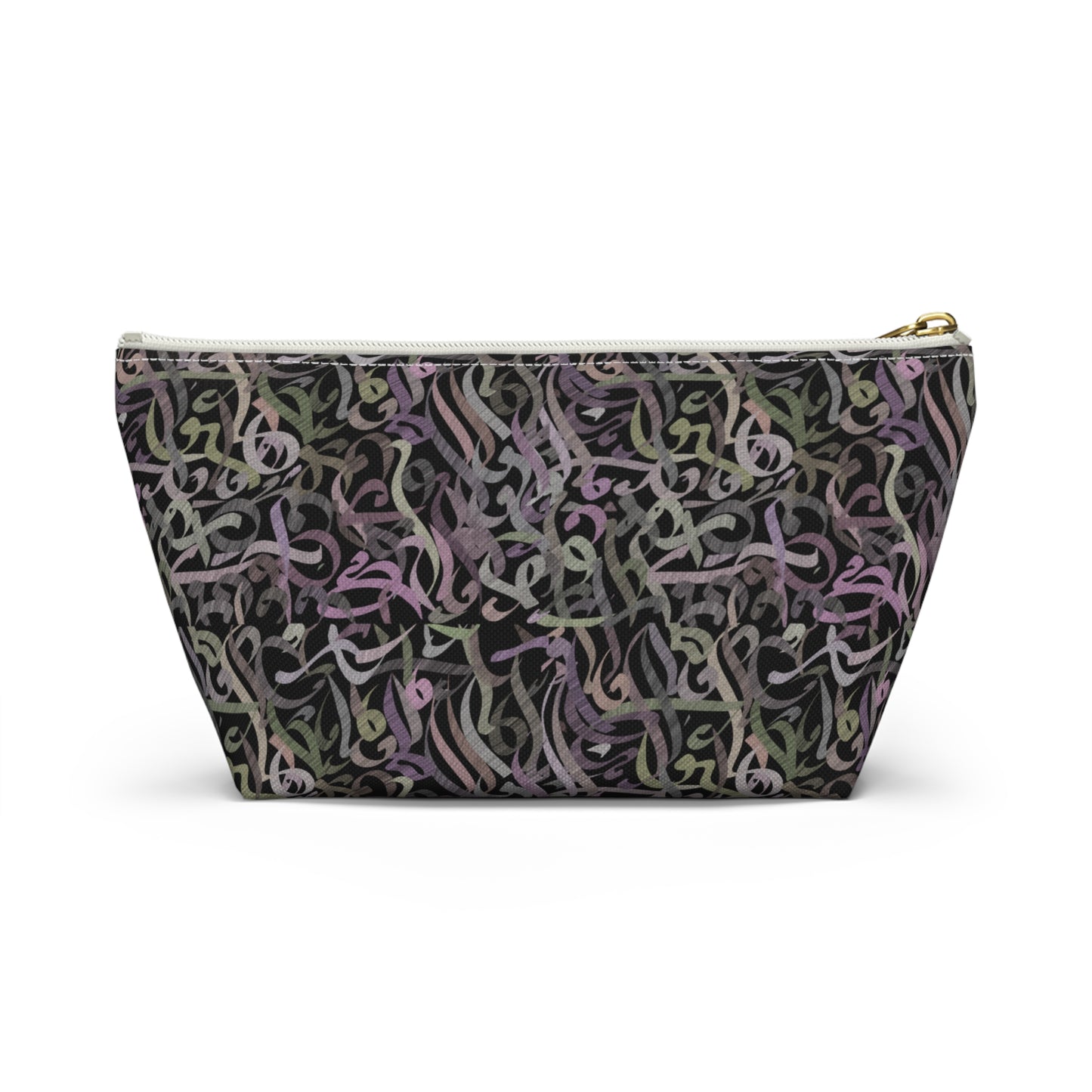 Modern calligraphy Accessory Pouch w T-bottom