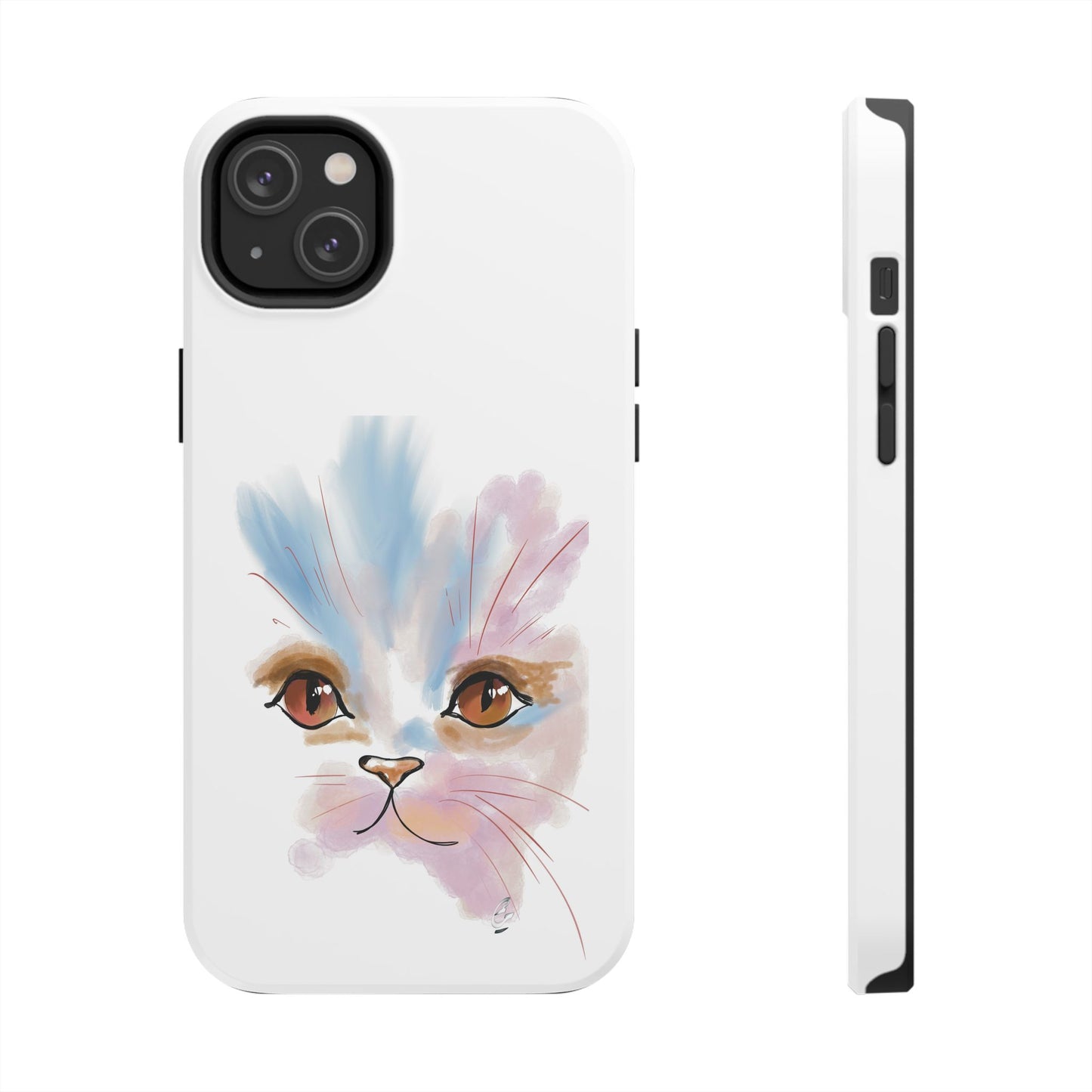 Cat Watercolour Tough Phone Case /