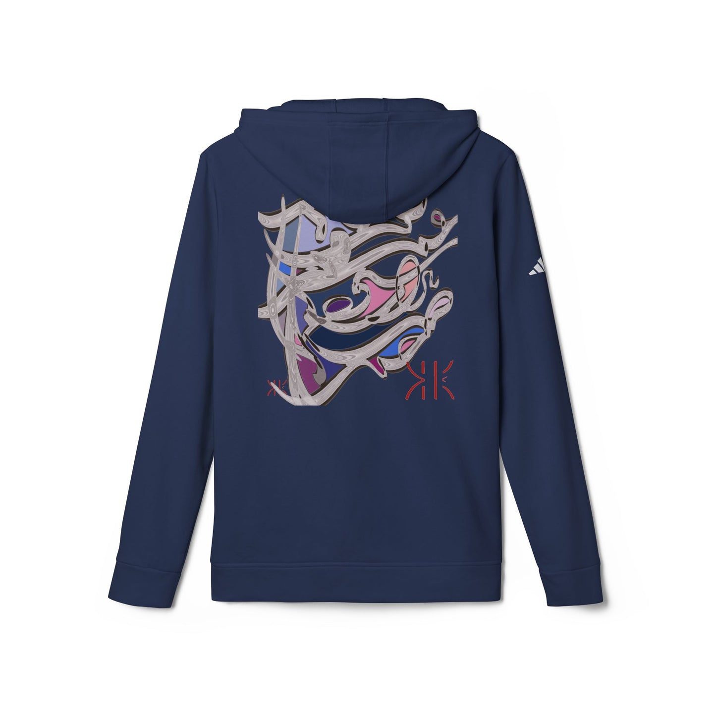 Kalli K X Adidas Unisex Fleece Hoodie- modern calligraphy design