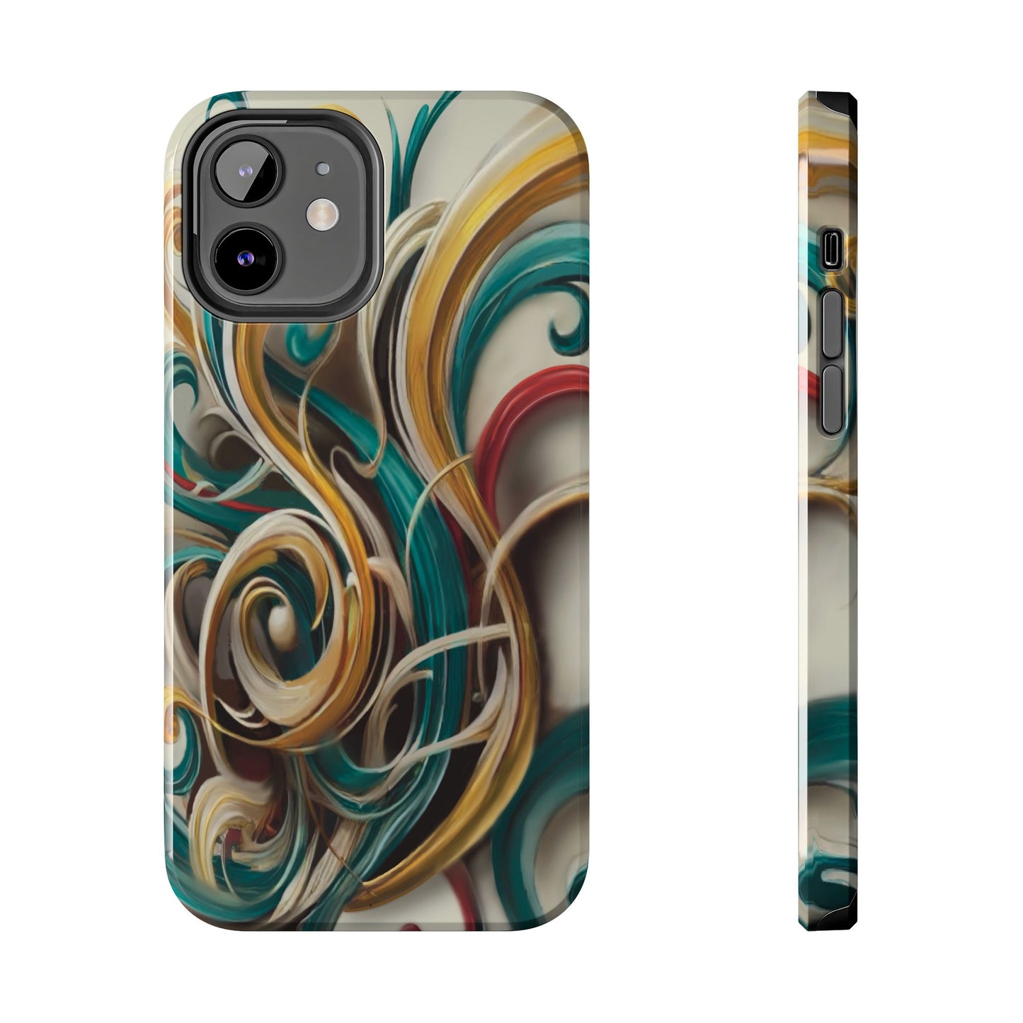 Marble Abstract Phone Case Calligraphy
