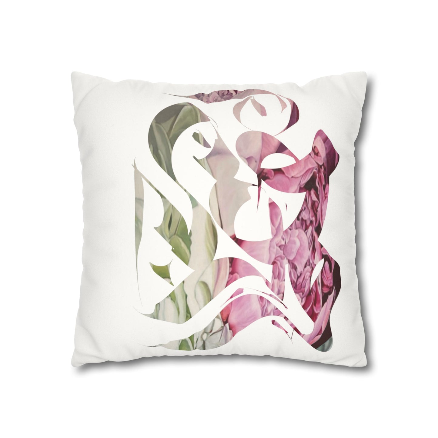 Square Pillowcase - Flora Persian Calligraphy Home Design Cushion