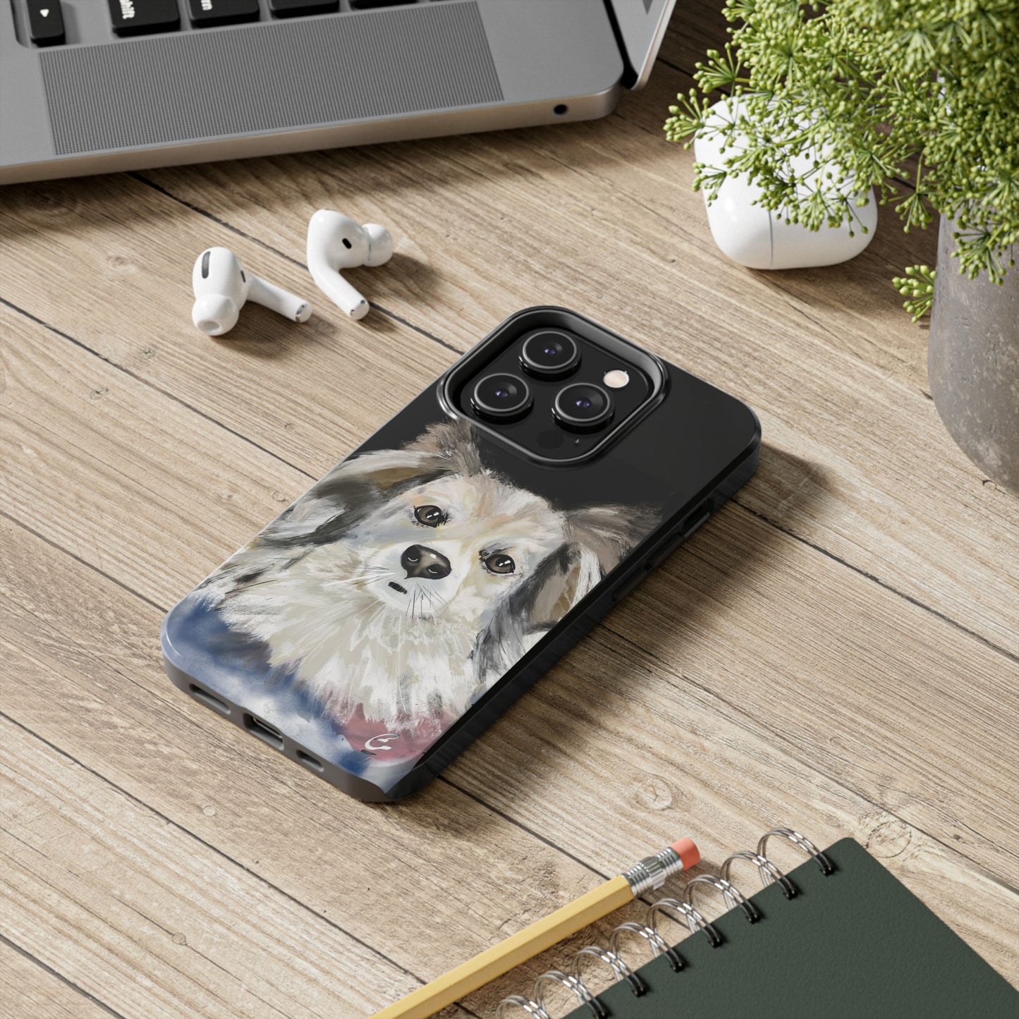 Dog Watercolor Tough Phone Case