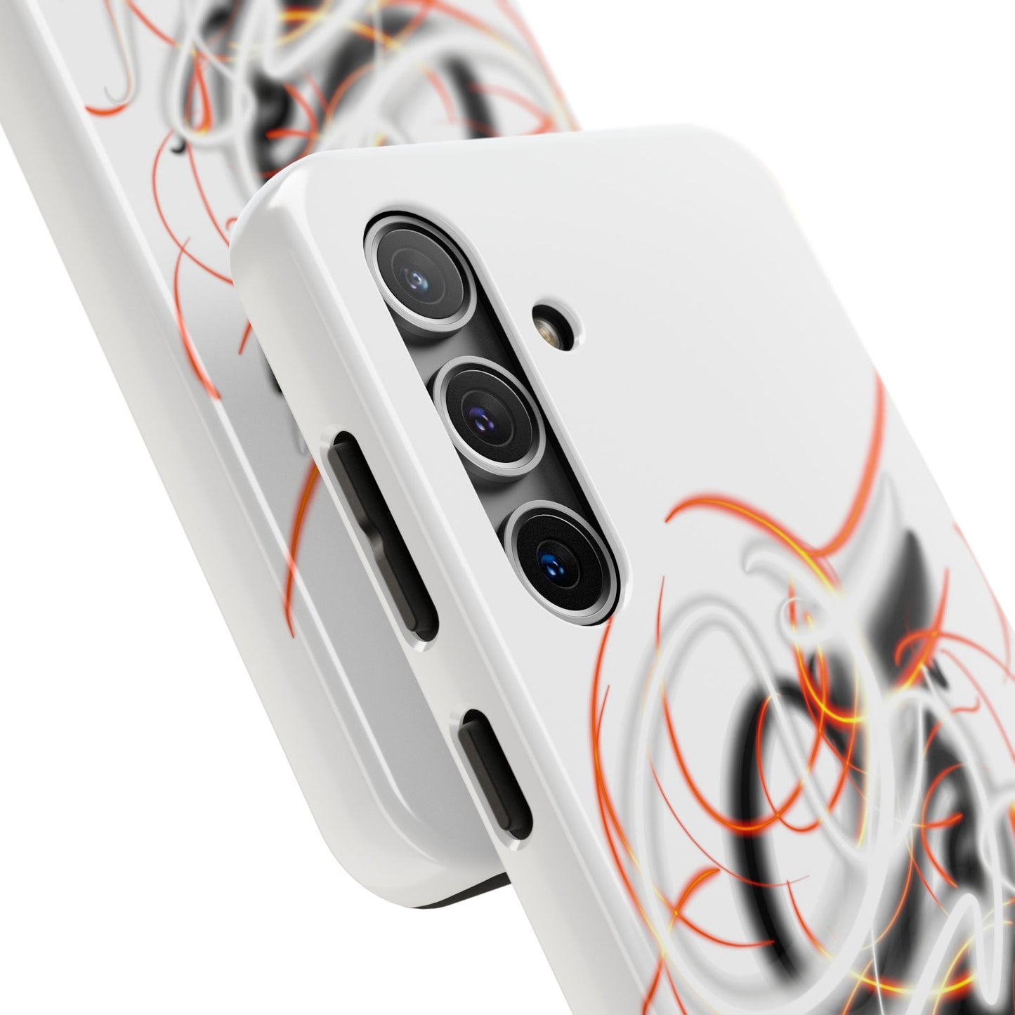 Phone Case Electric Persian Calligraphy Design in Grey