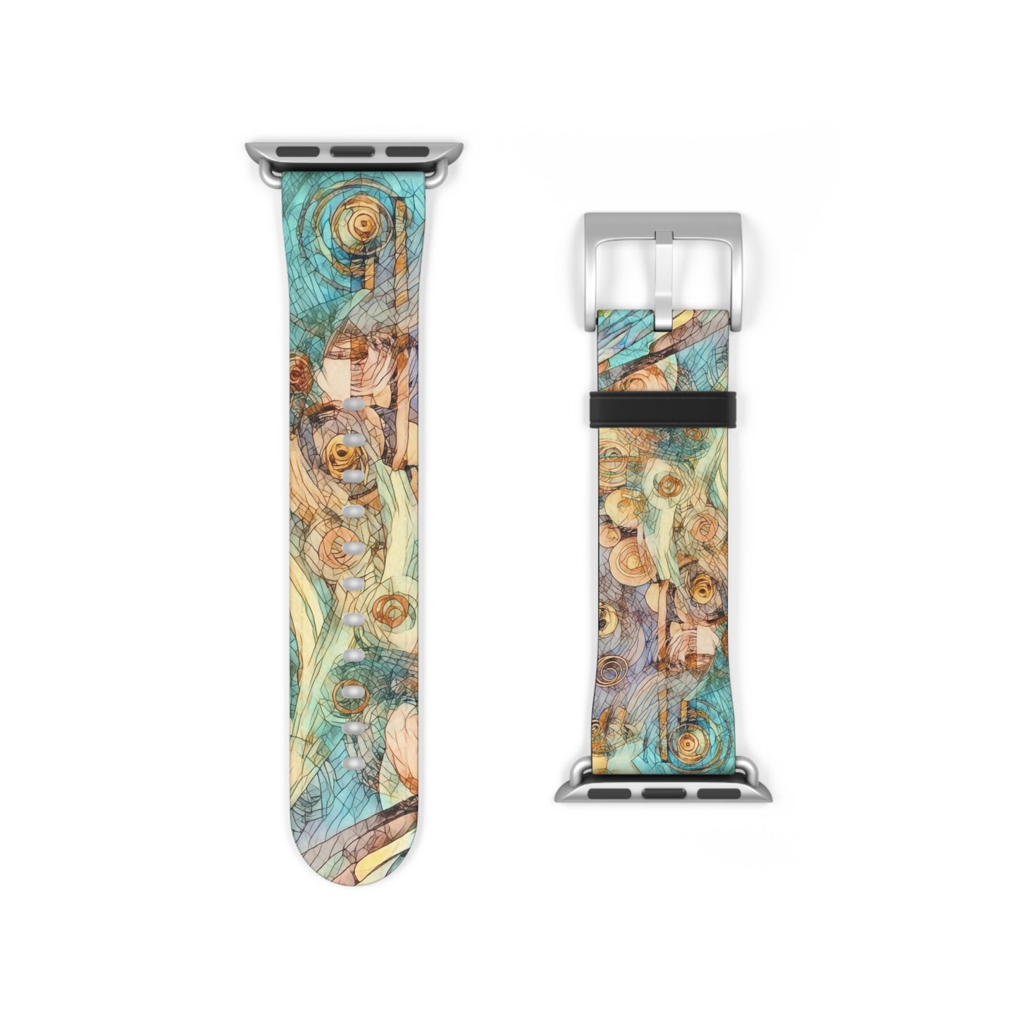 Artistic Floral Watch Band - Elegant Design for Everyday Wear