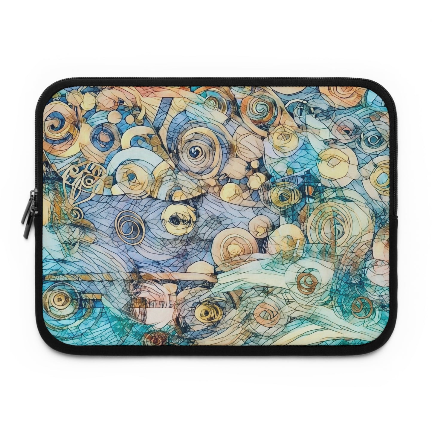 Laptop Sleeve - Ethereal Swirls Modern Digital Art Design