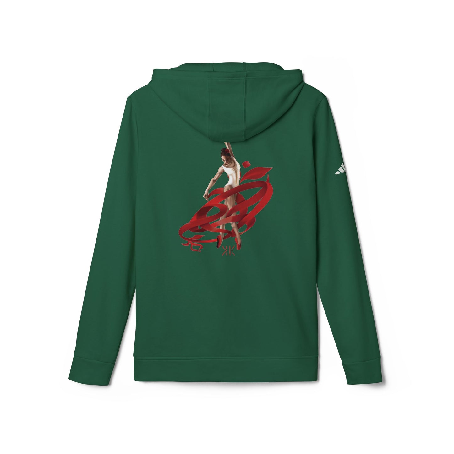 Kalli K X Adidas Unisex Fleece Hoodie- Ballerina and ribbon