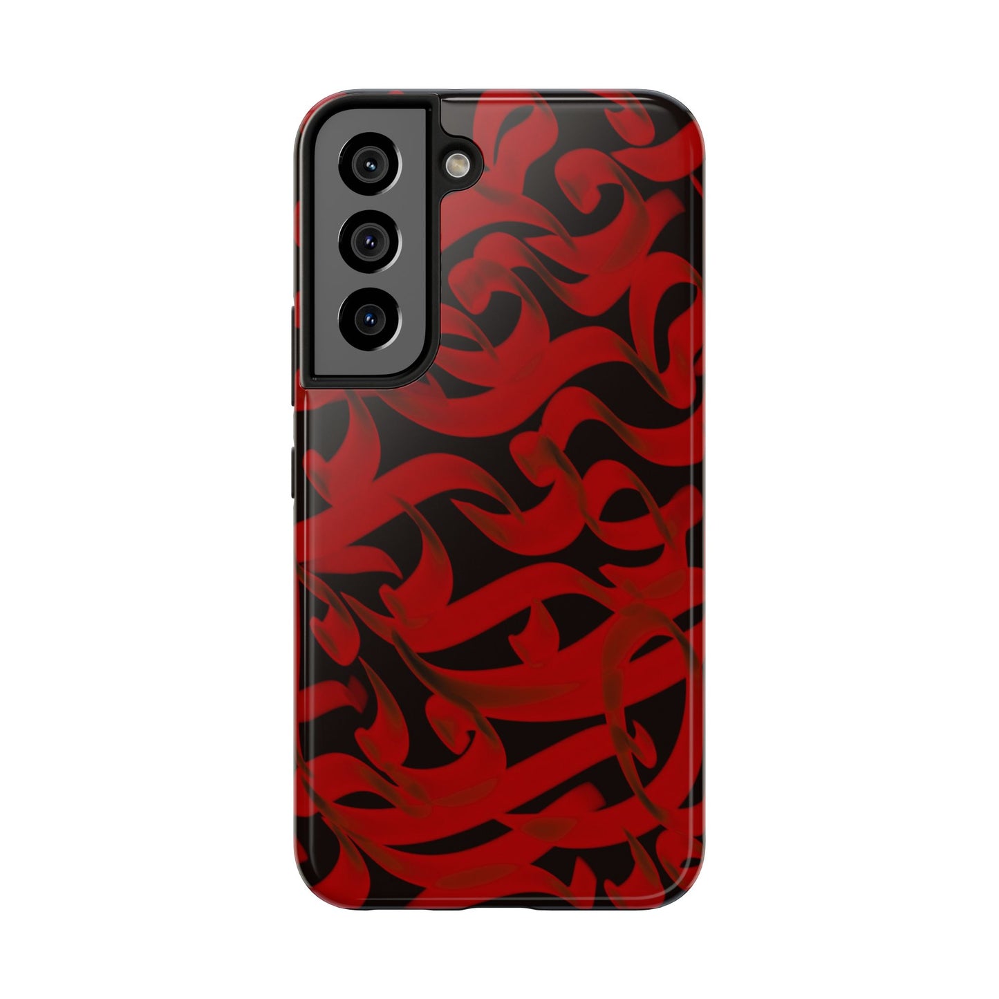 Phone Case Bold Red Persian Calligraphy Design