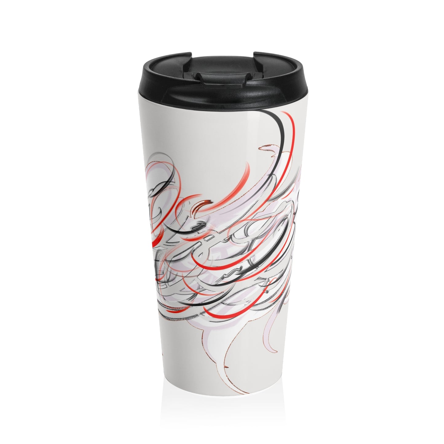 Calligraphy Stainless Steel Travel Mug