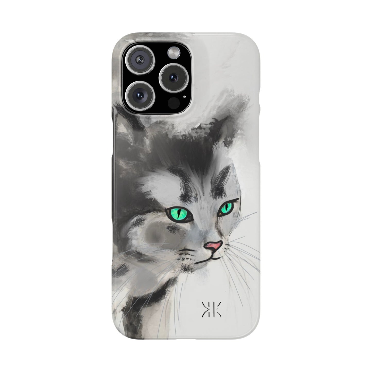 Modern Art Ink water painting  Slim Phone Case