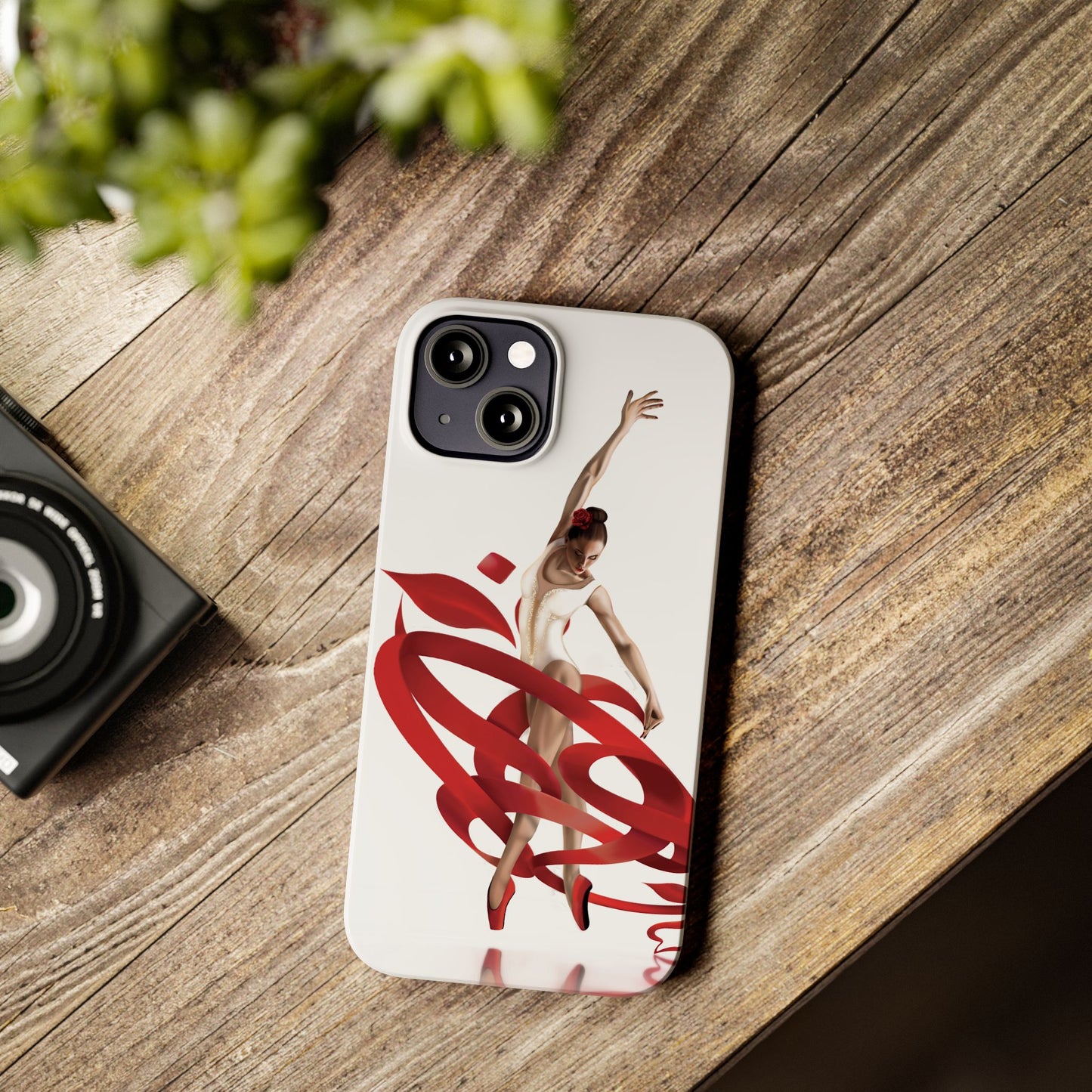 Elegant Ballet Dancer Ribbon Slim Phone Case - Perfect for Dance Lovers