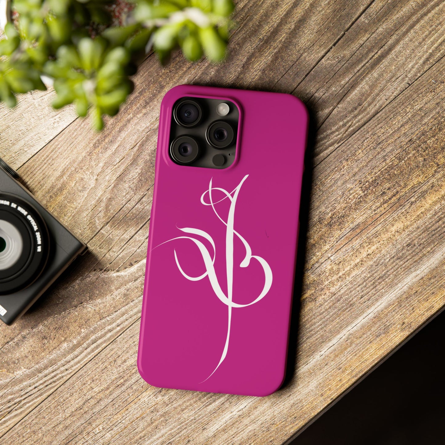 Modern Calligraphy Slim Phone Case -Eshgh (LOVE)
