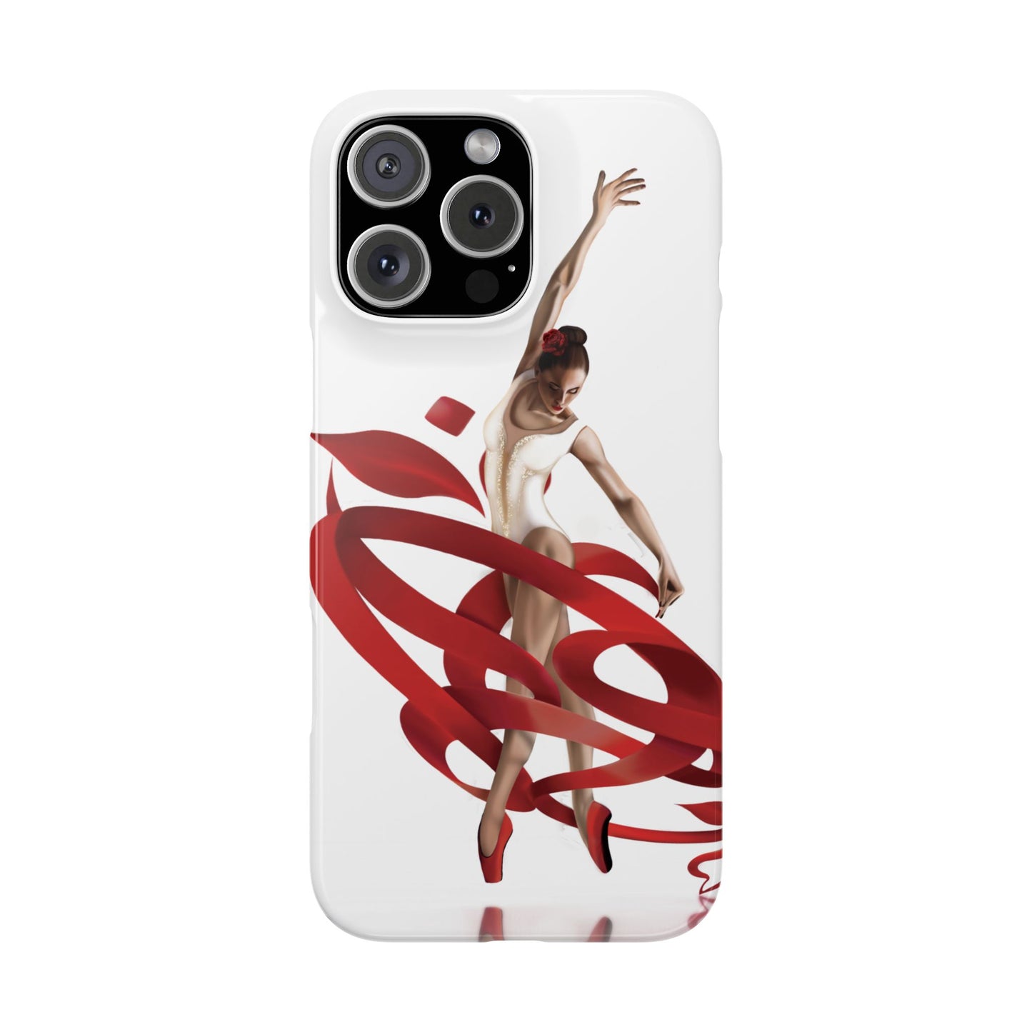 Elegant Ballet Dancer Ribbon Slim Phone Case - Perfect for Dance Lovers
