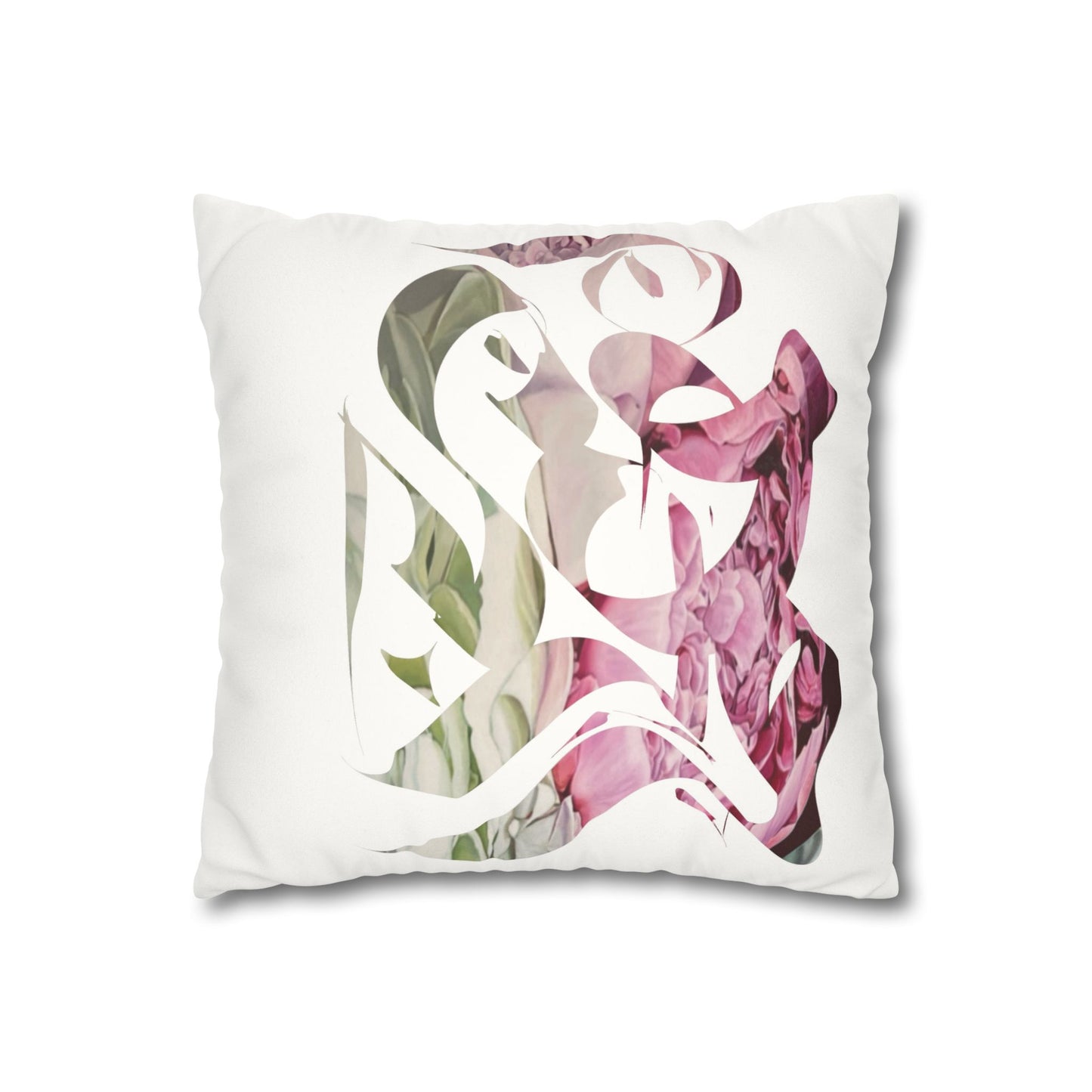 Square Pillowcase - Flora Persian Calligraphy Home Design Cushion