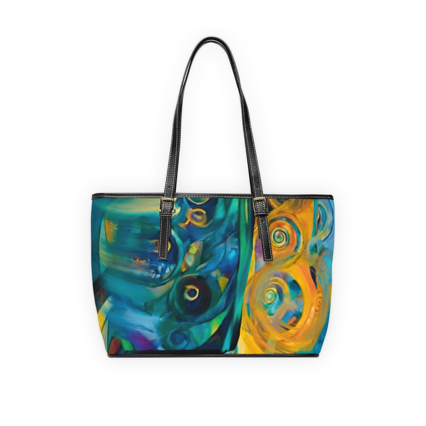 Ethereal Swirls Elegant PU Leather Purse