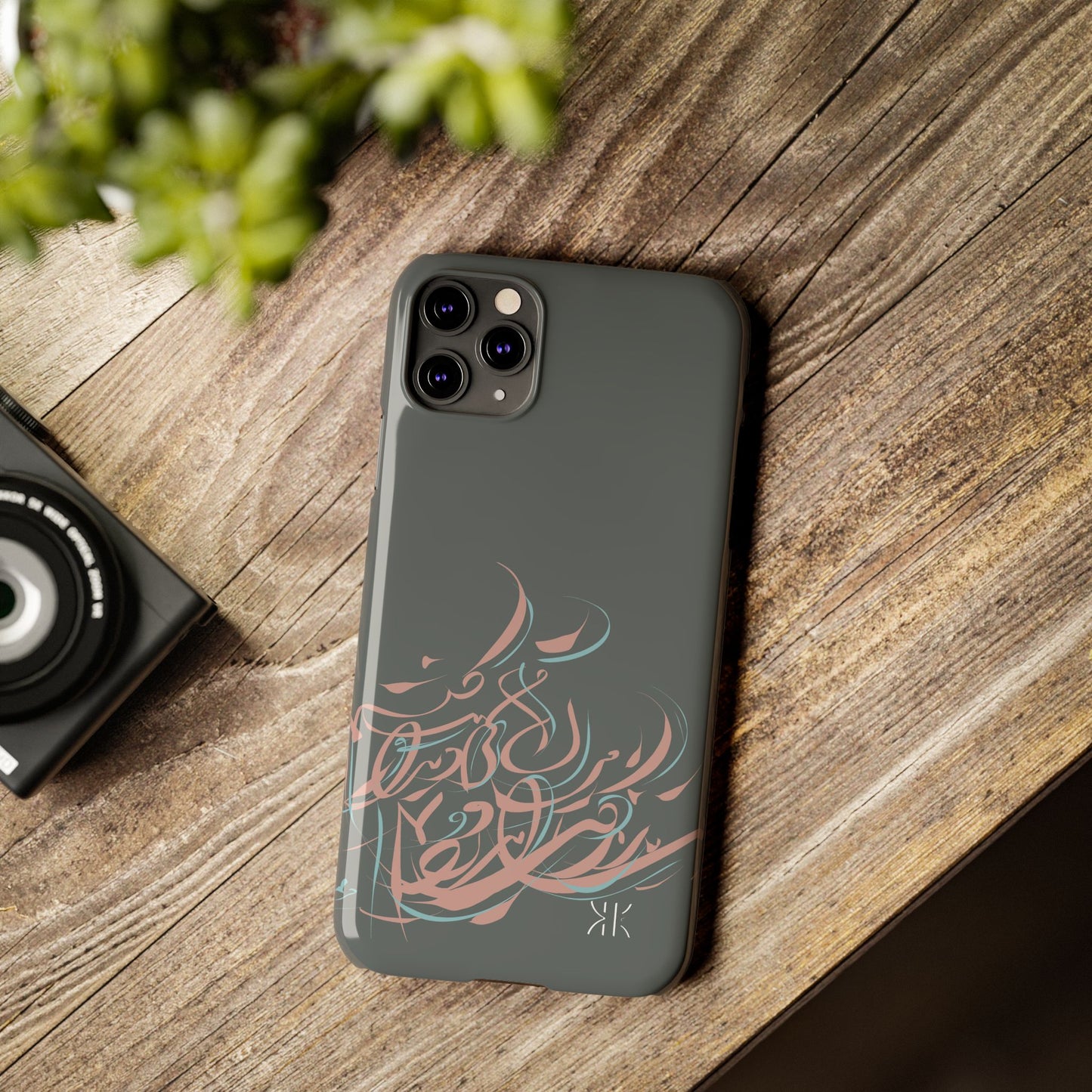 Modern Persian  Calligraphy Kalli K   Slim Phone Case