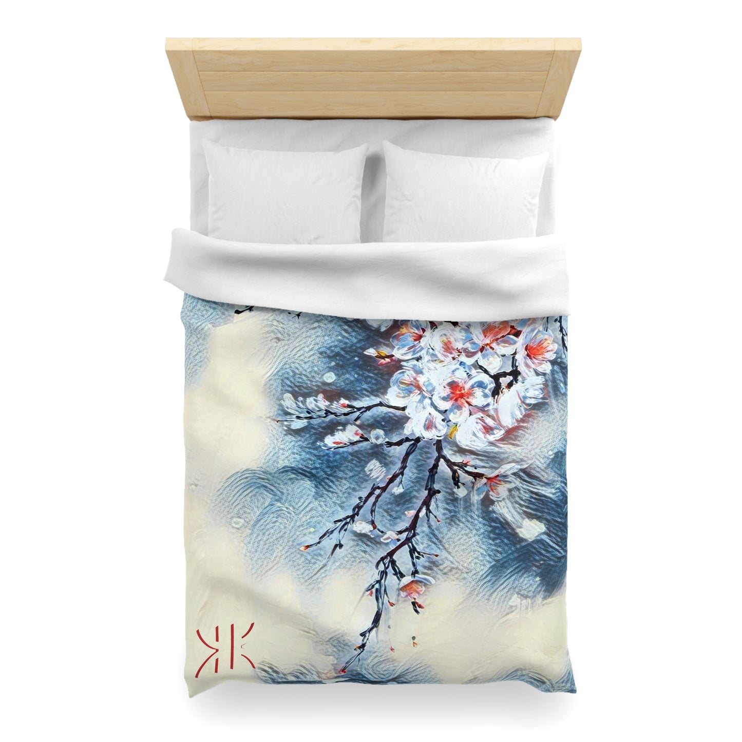 Copy of Blossom Serenity Microfiber Duvet Cover – Elegant Floral Bedding for Cozy Bedrooms
